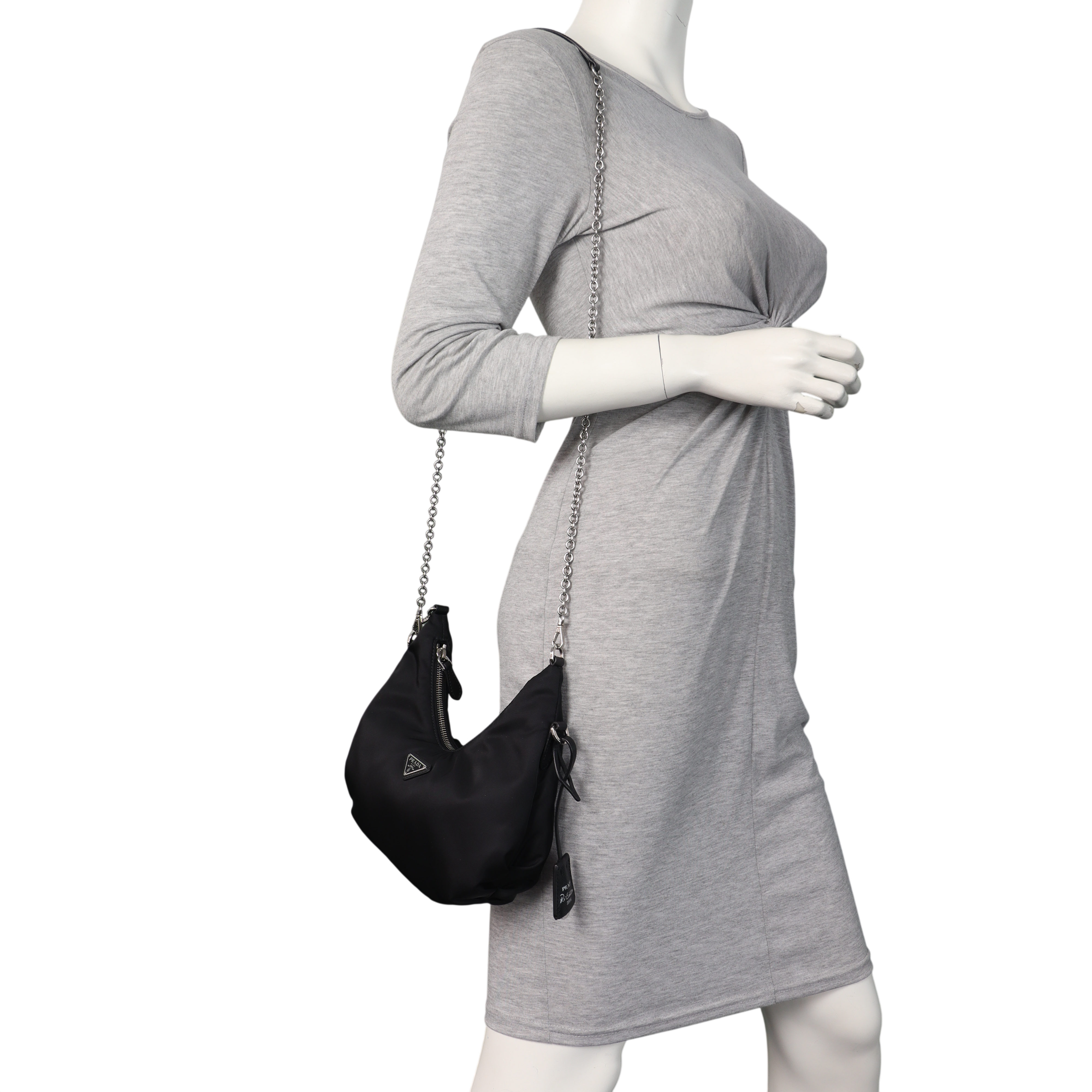 Prada Re-Edition 2006 Tessuto Chain Bag