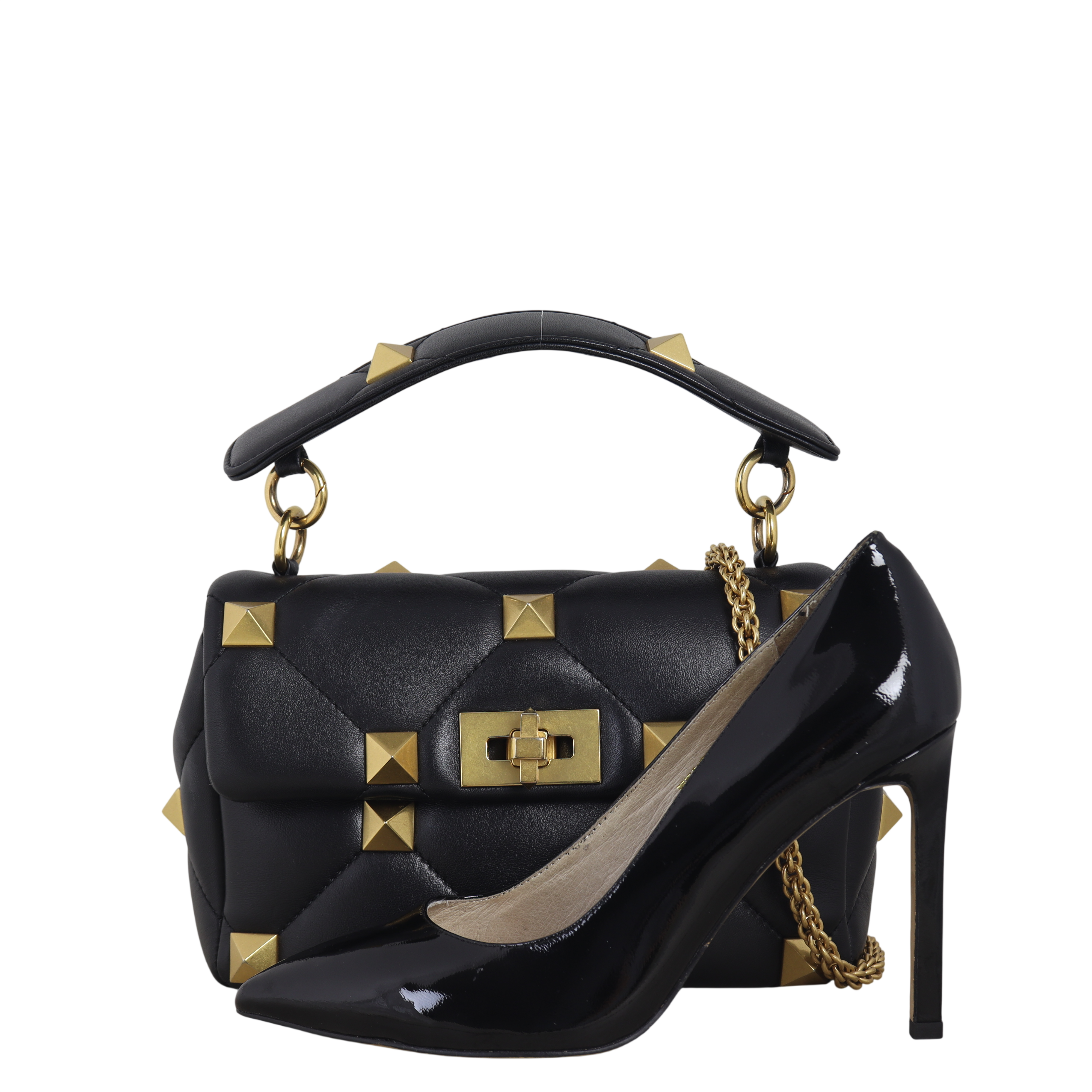 Valentino Roman Stud Shoulder Bag Medium