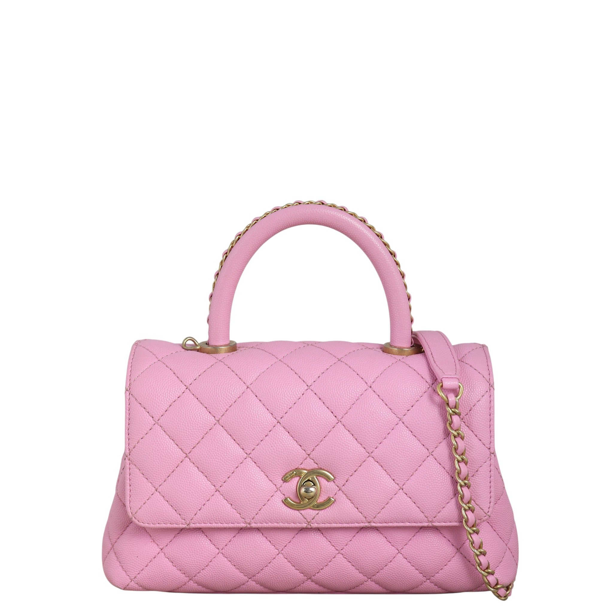 Chanel Coco Chain Top Handle Mini Bag