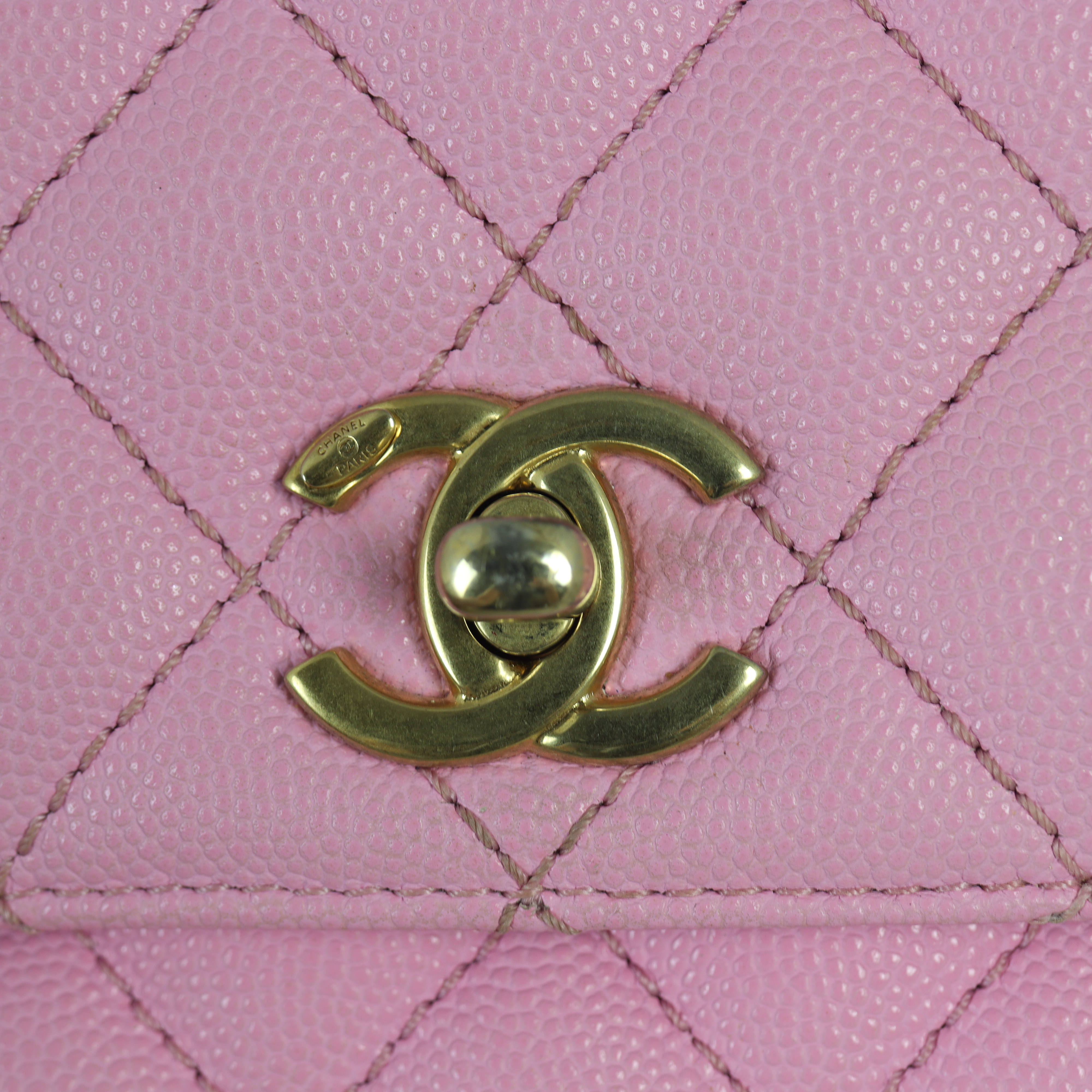 Chanel Coco Chain Top Handle Mini Bag