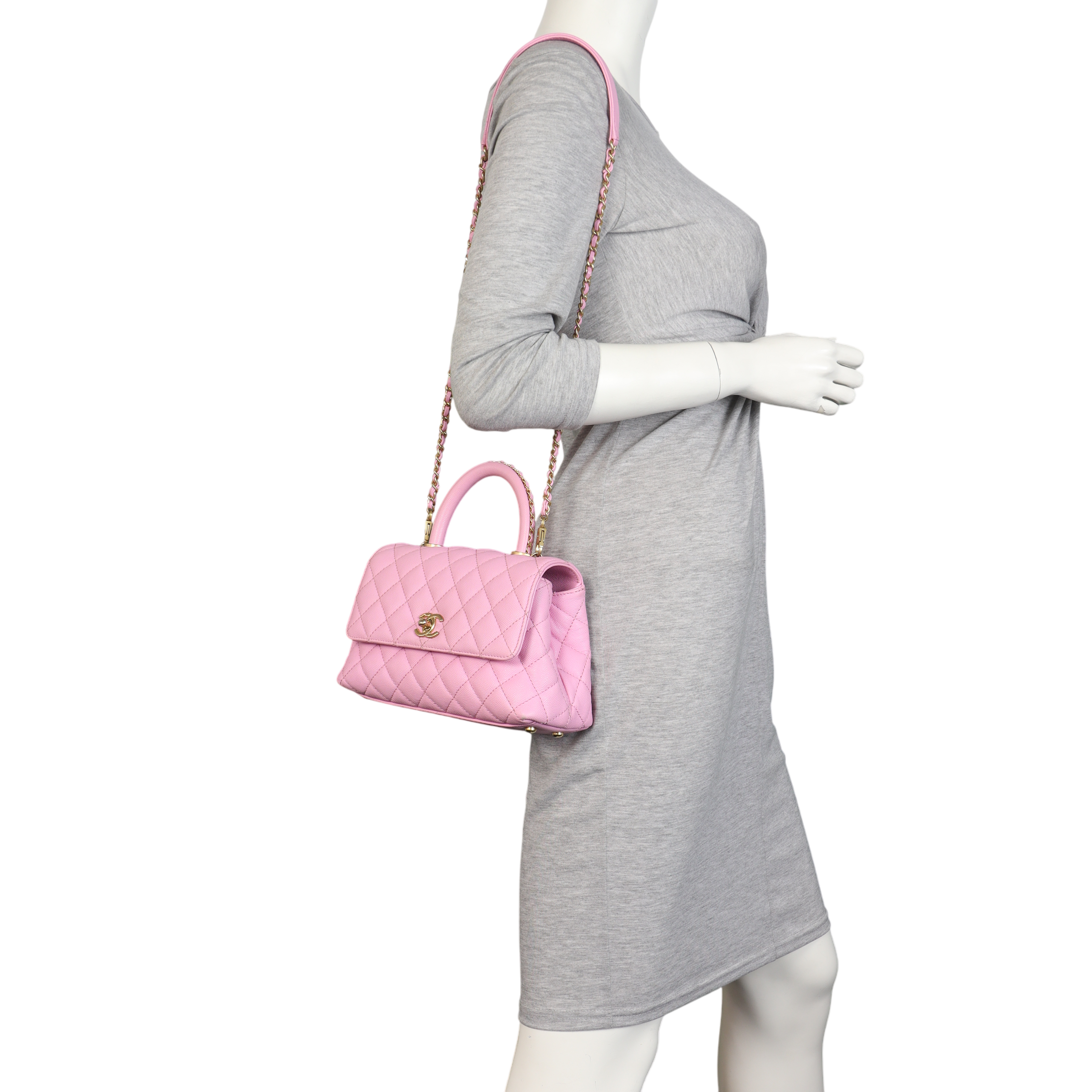 Chanel Coco Chain Top Handle Mini Bag