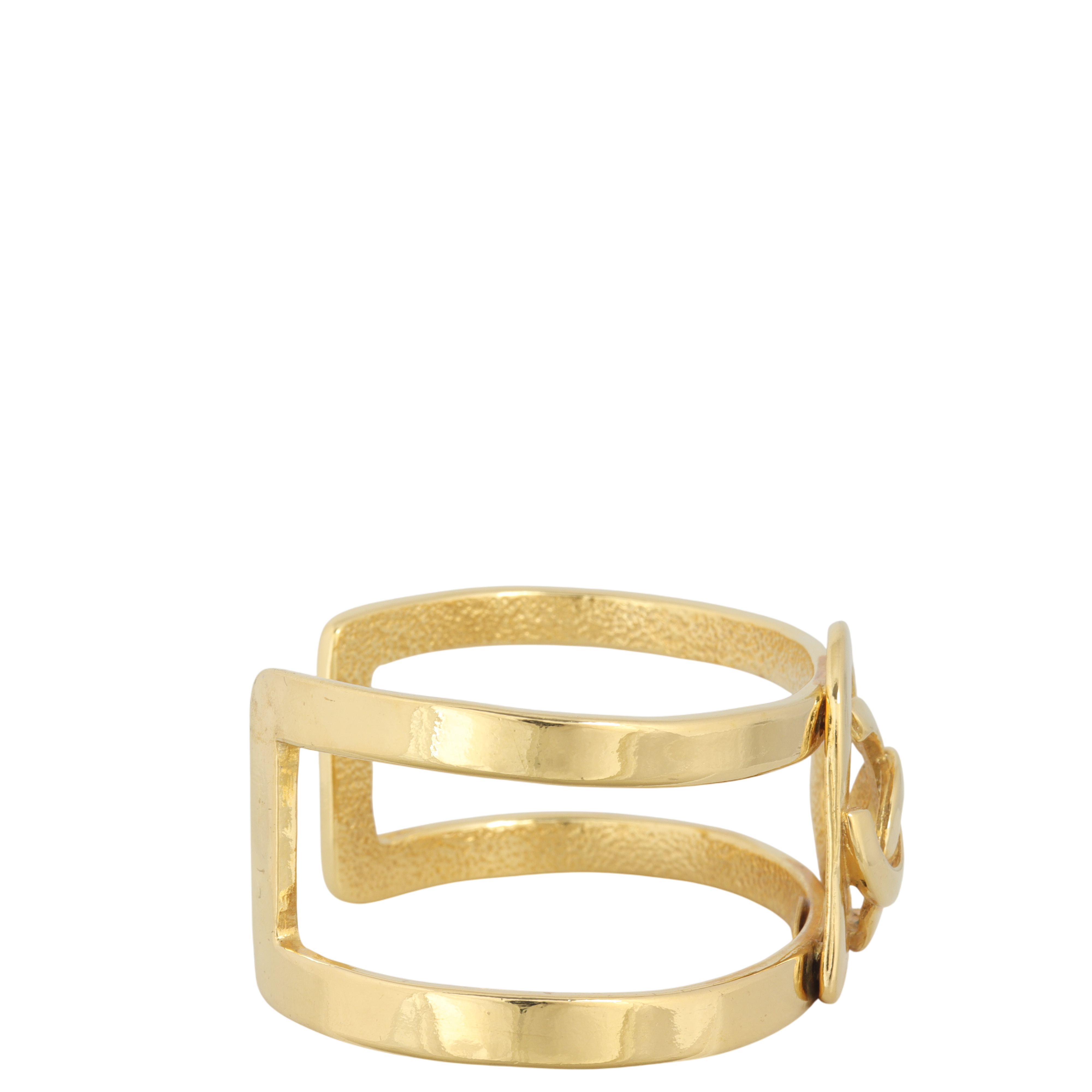 Chanel CC Heart Cuff Bracelet