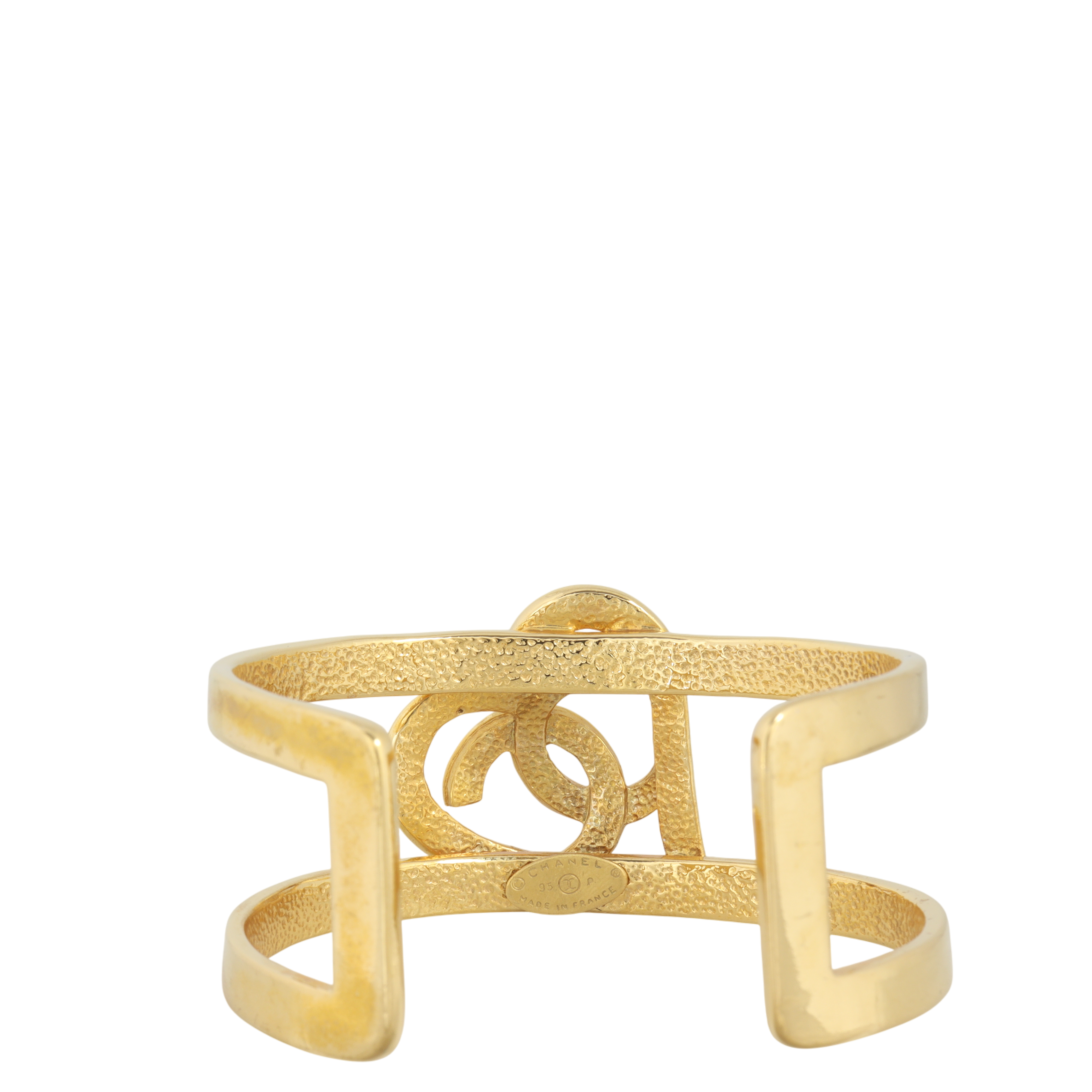 Chanel CC Heart Cuff Bracelet