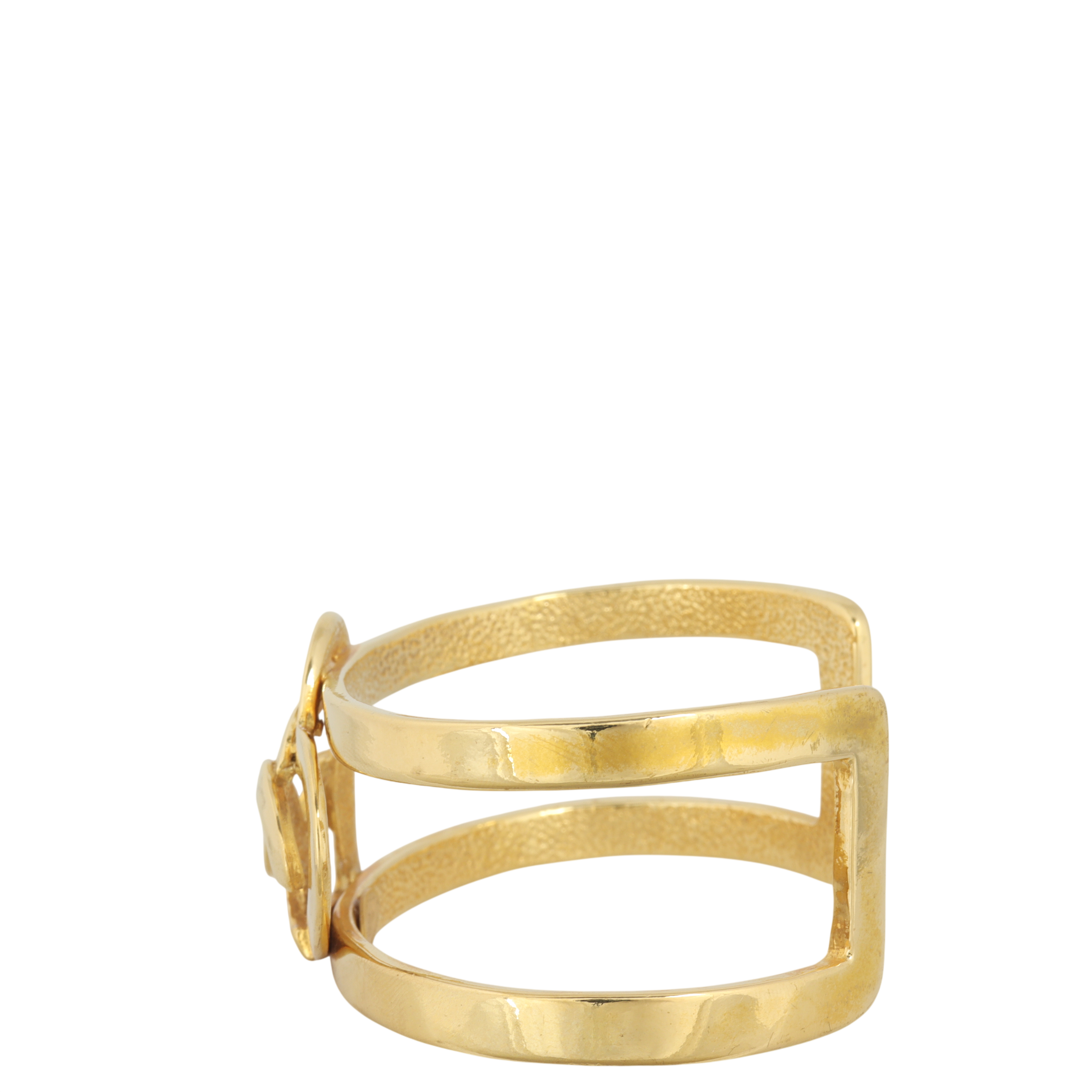Chanel CC Heart Cuff Bracelet