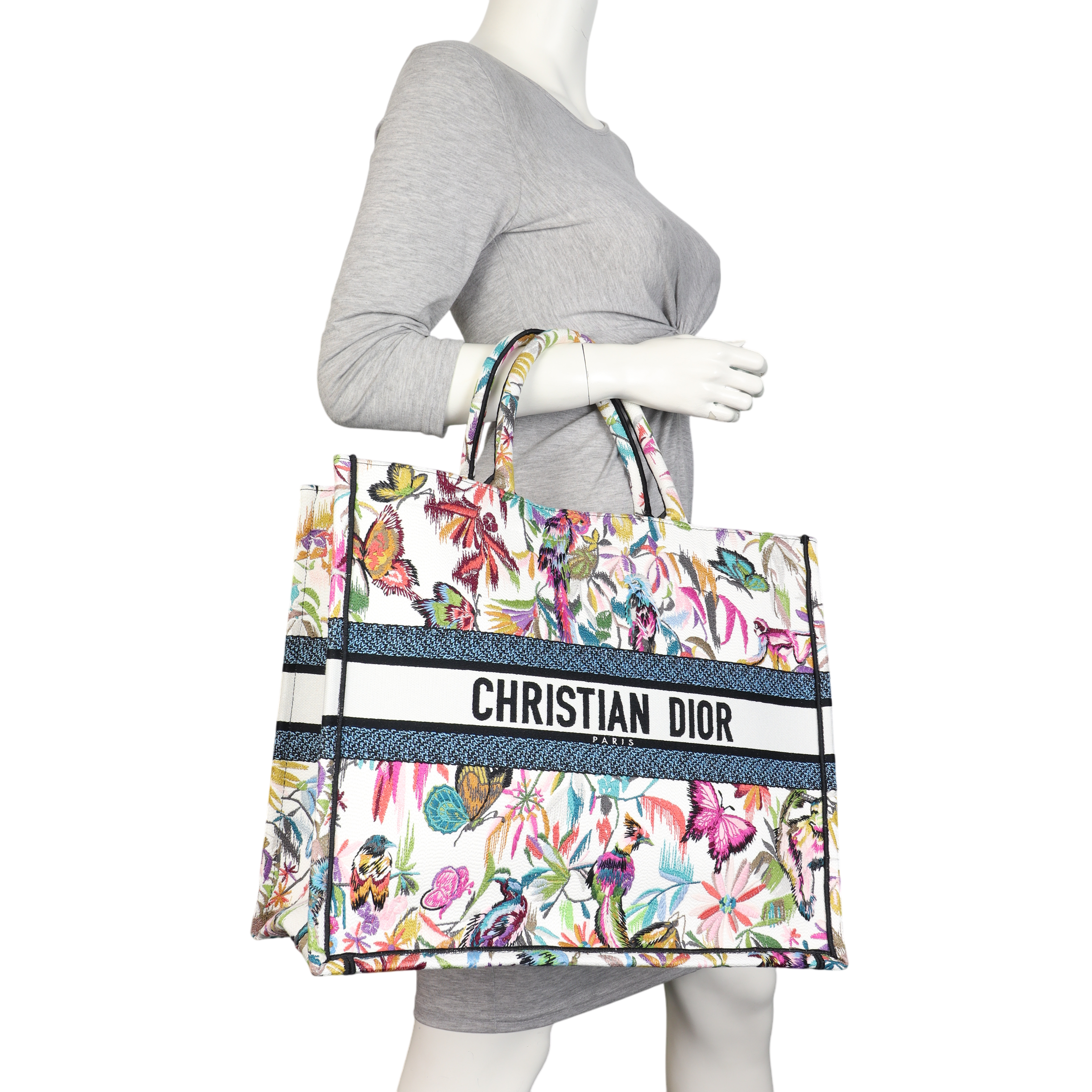 Dior Book Tote Large Butterflies