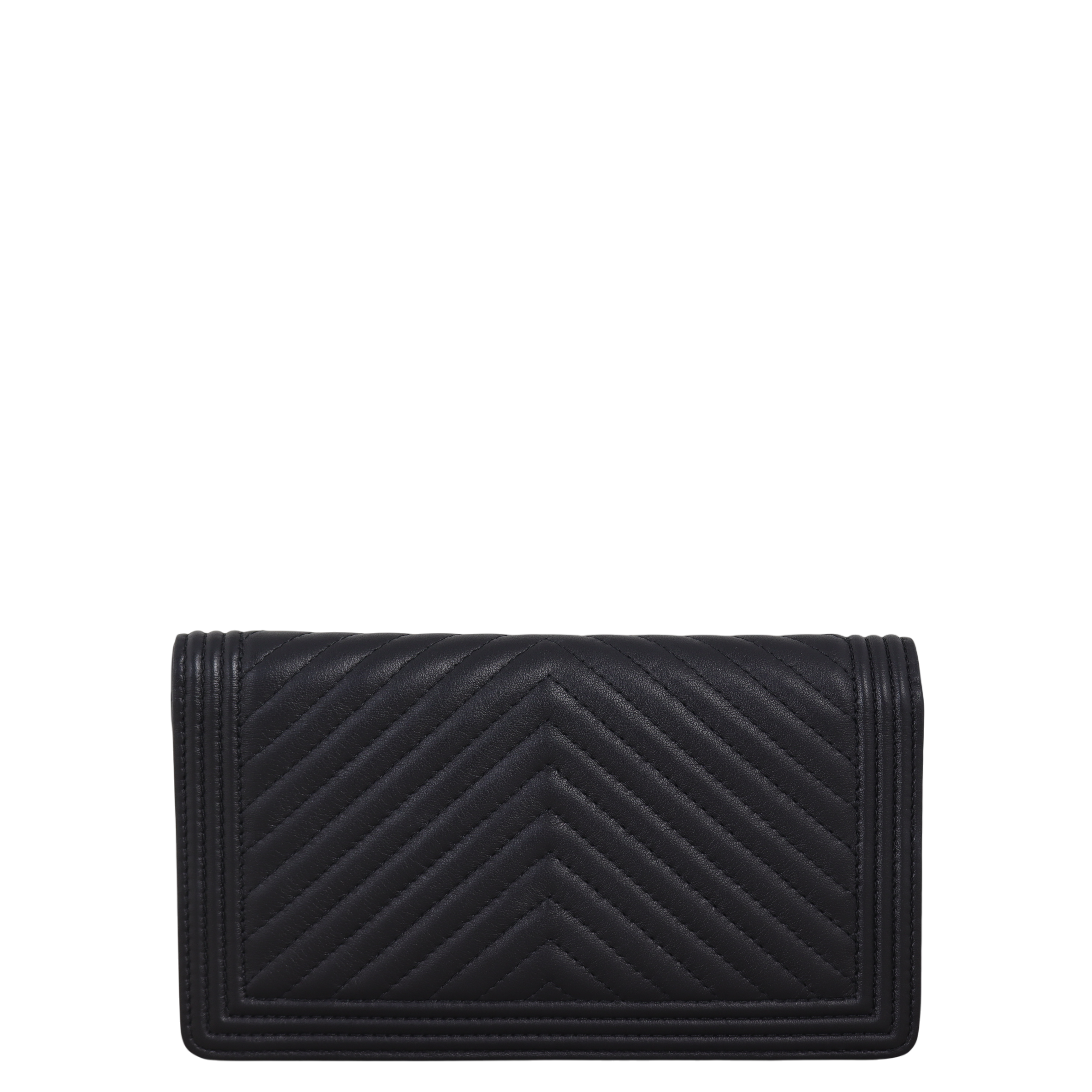 Chanel Boy Long Flap Wallet Chevron