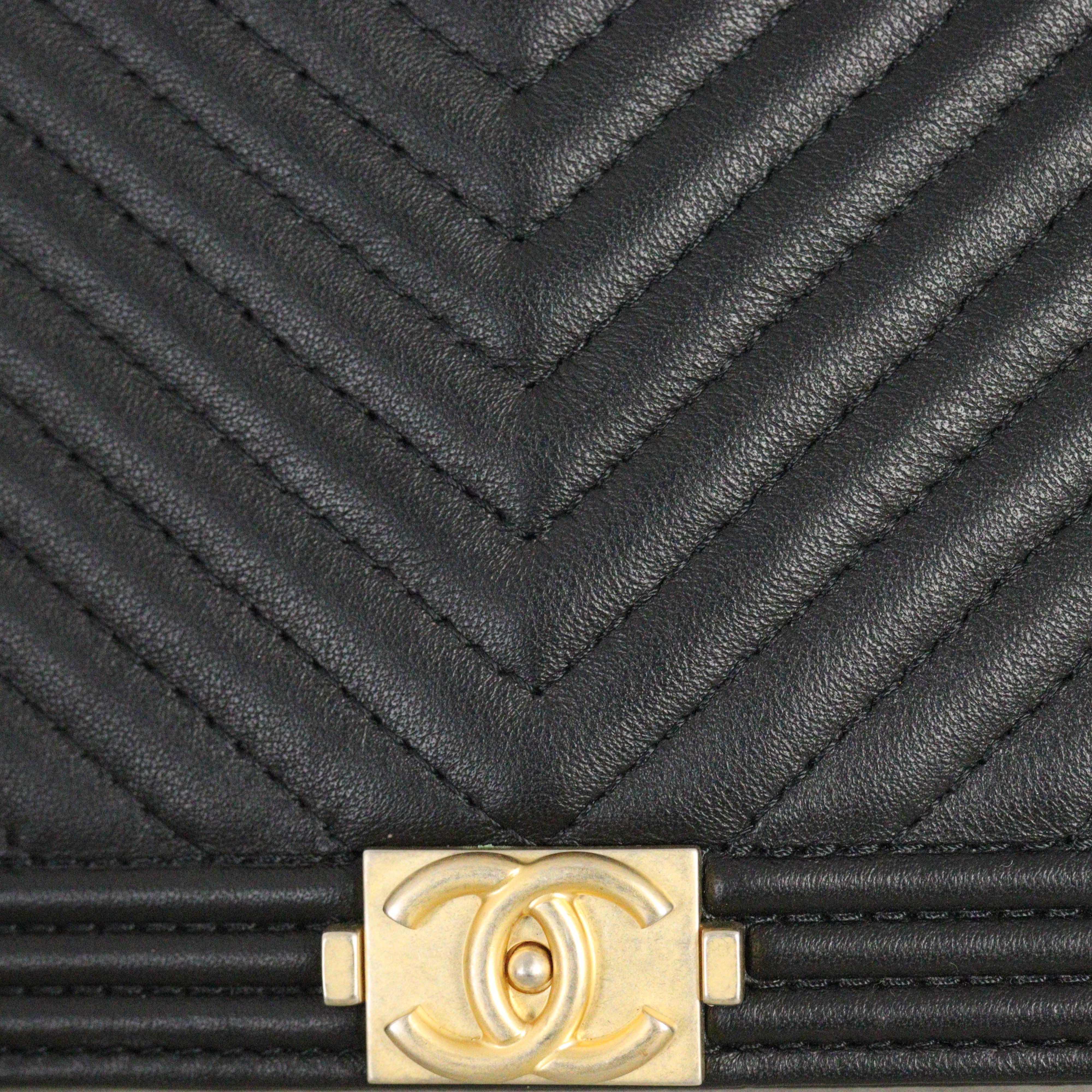Chanel Boy Long Flap Wallet Chevron