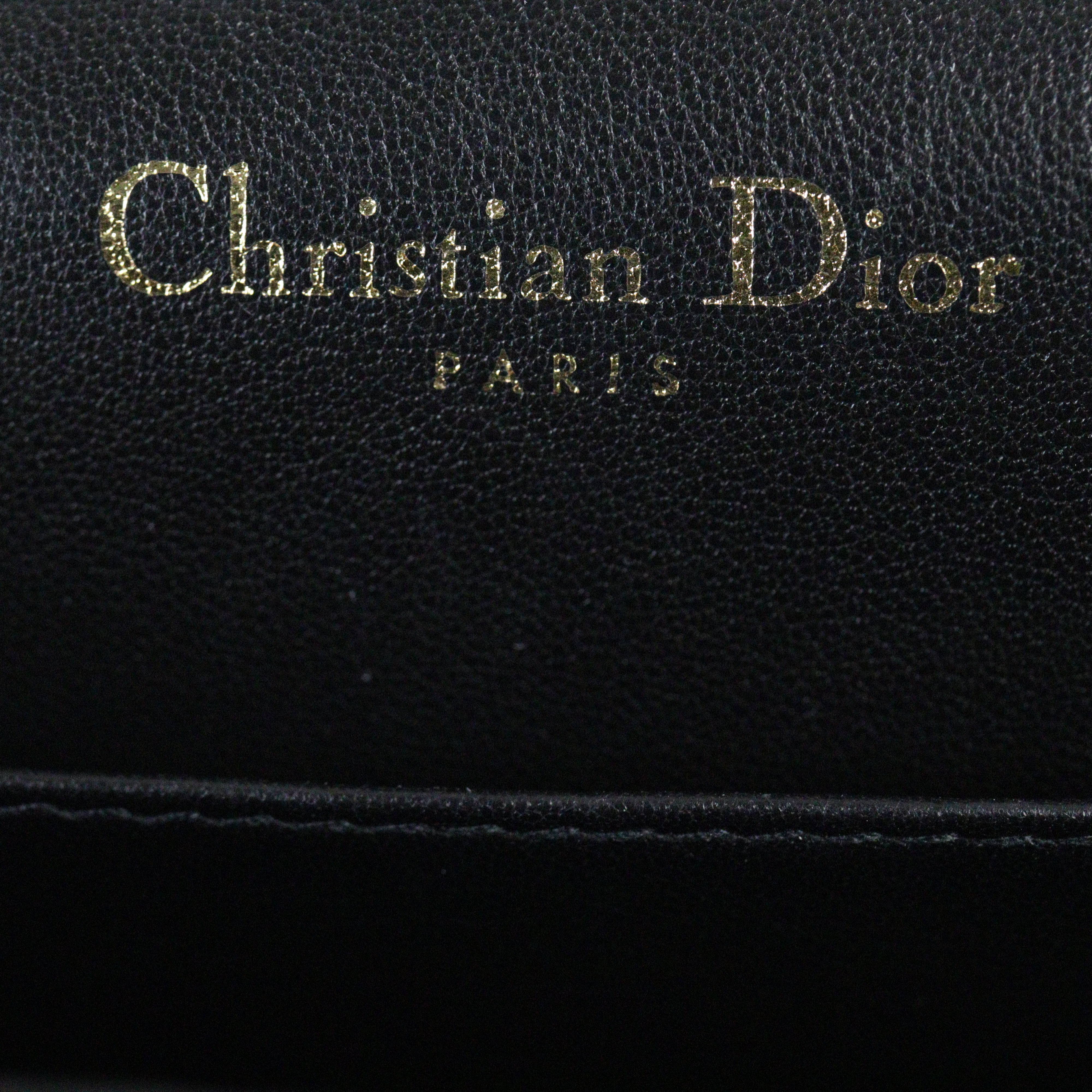 Dior Lady Dior Patent Cannage Pouch