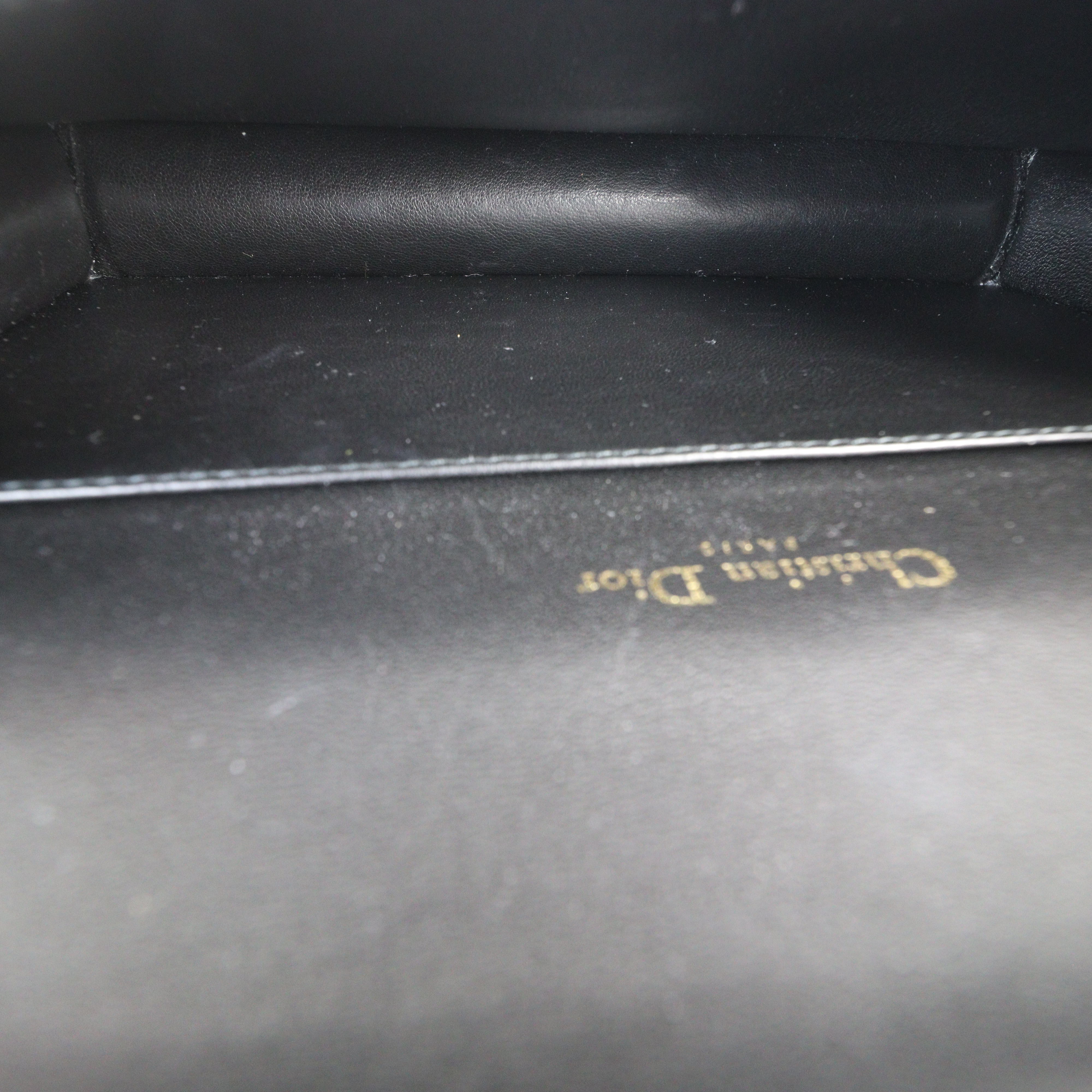 Dior Lady Dior Patent Cannage Pouch