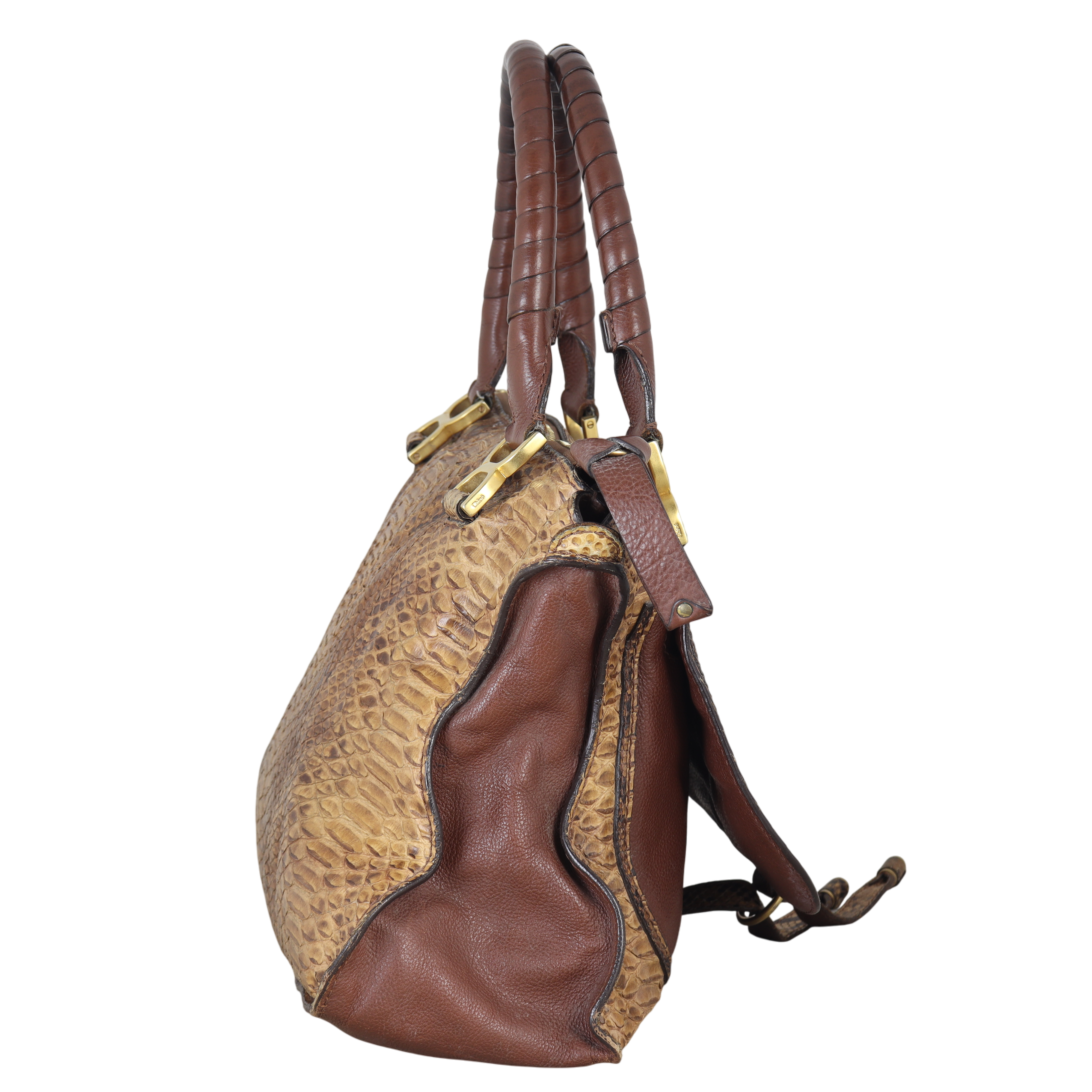 Chloe Marcie Satchel Python