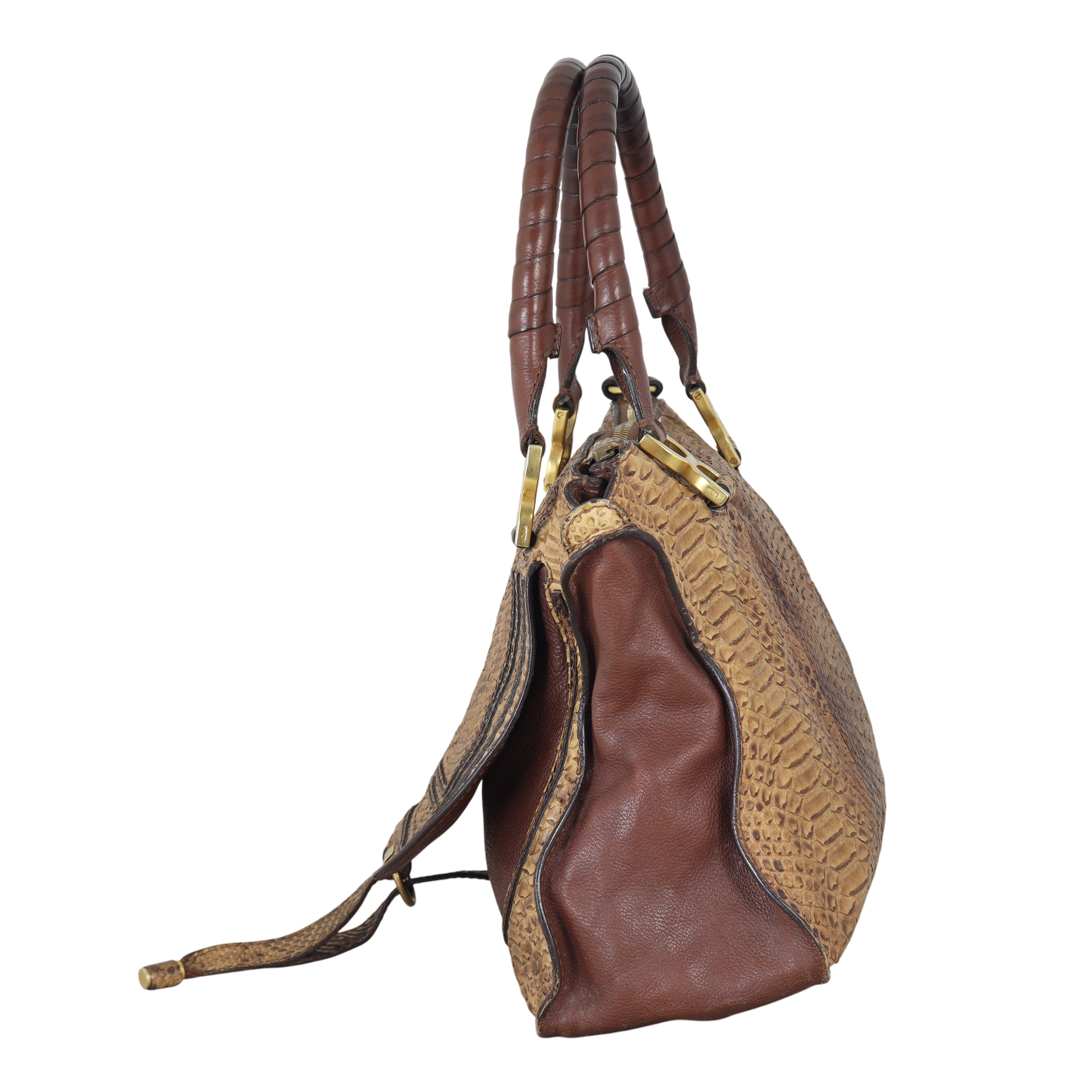 Chloe Marcie Satchel Python