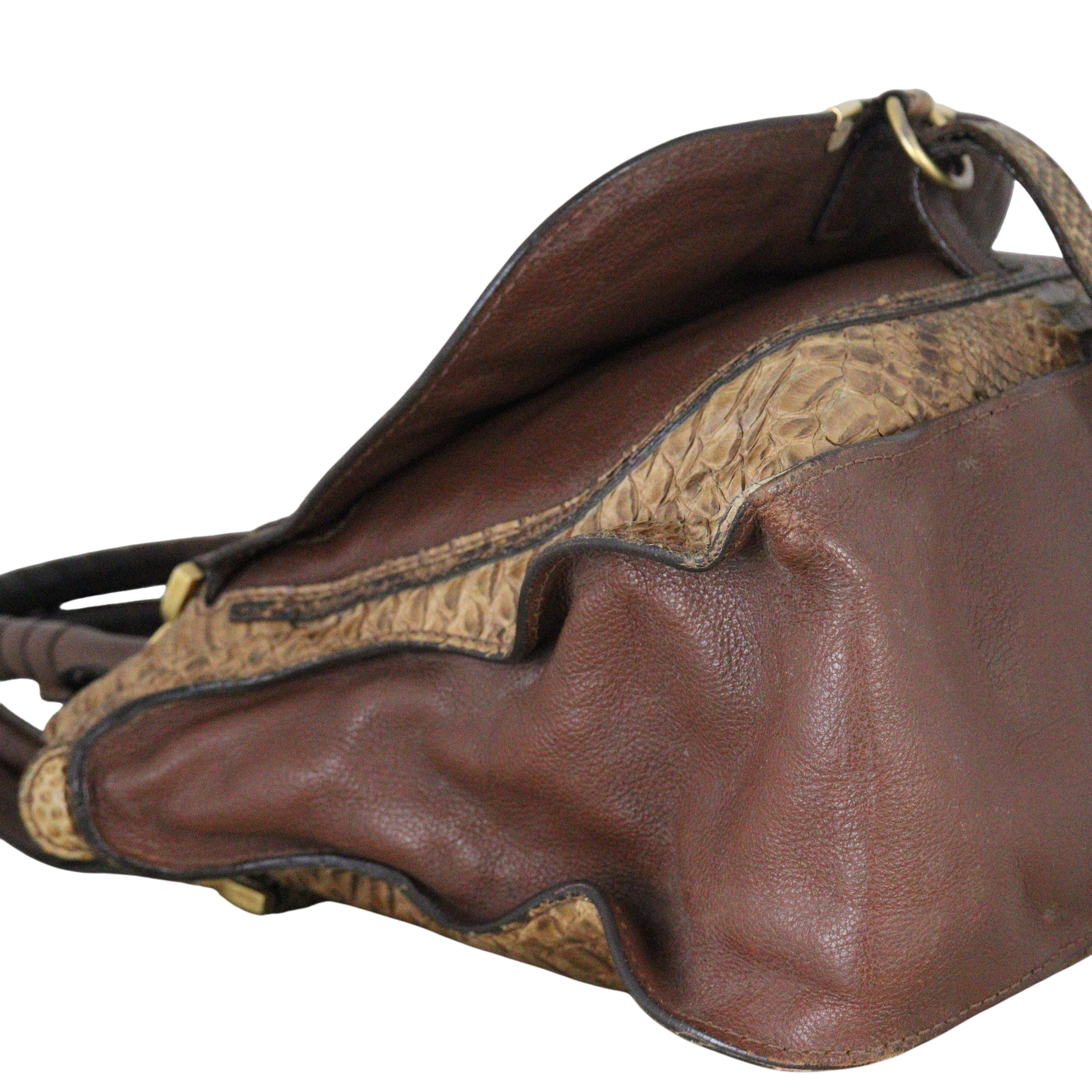 Chloe Marcie Satchel Python