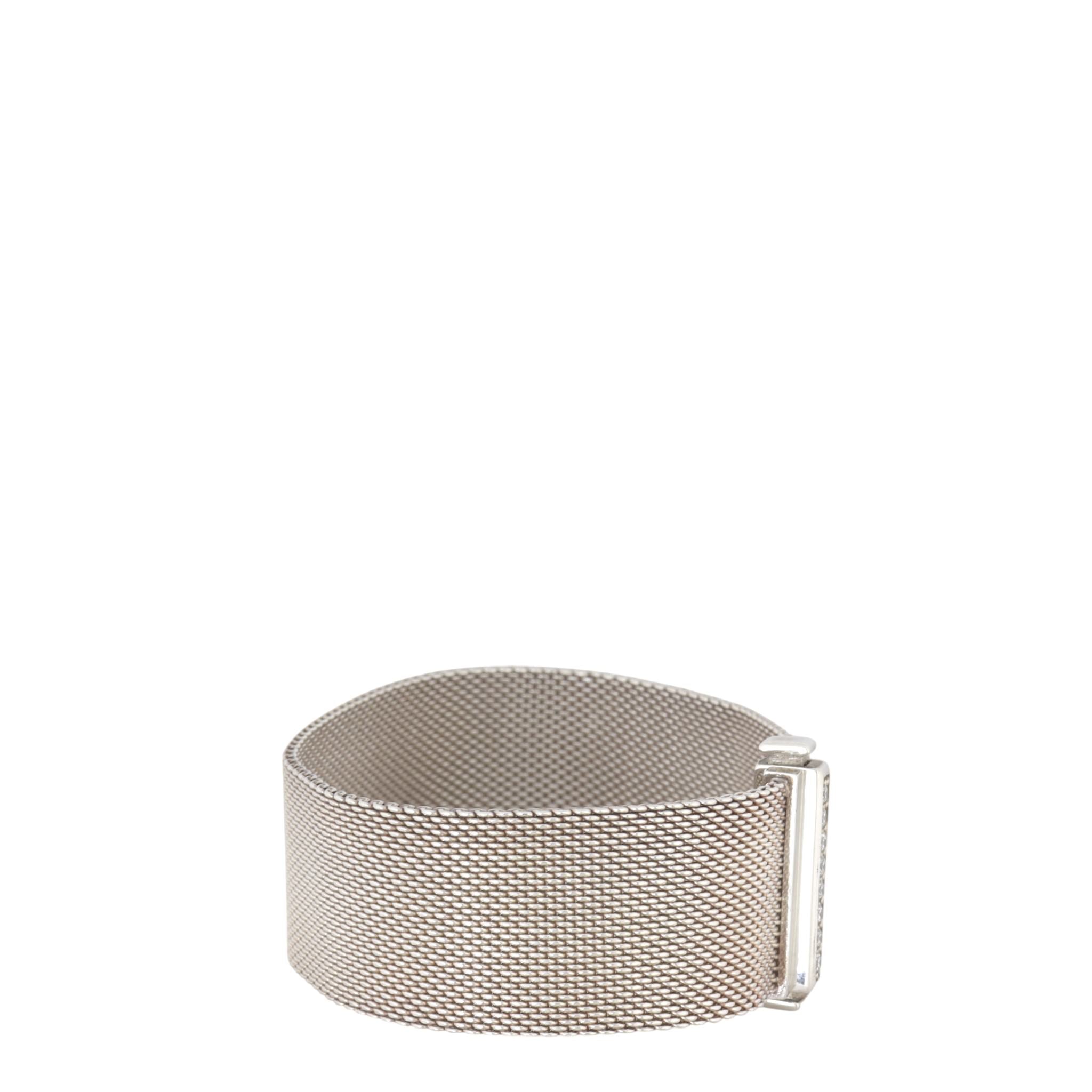Tiffany & Co Somerset Diamond Sterling Silver Mesh Bracelet
