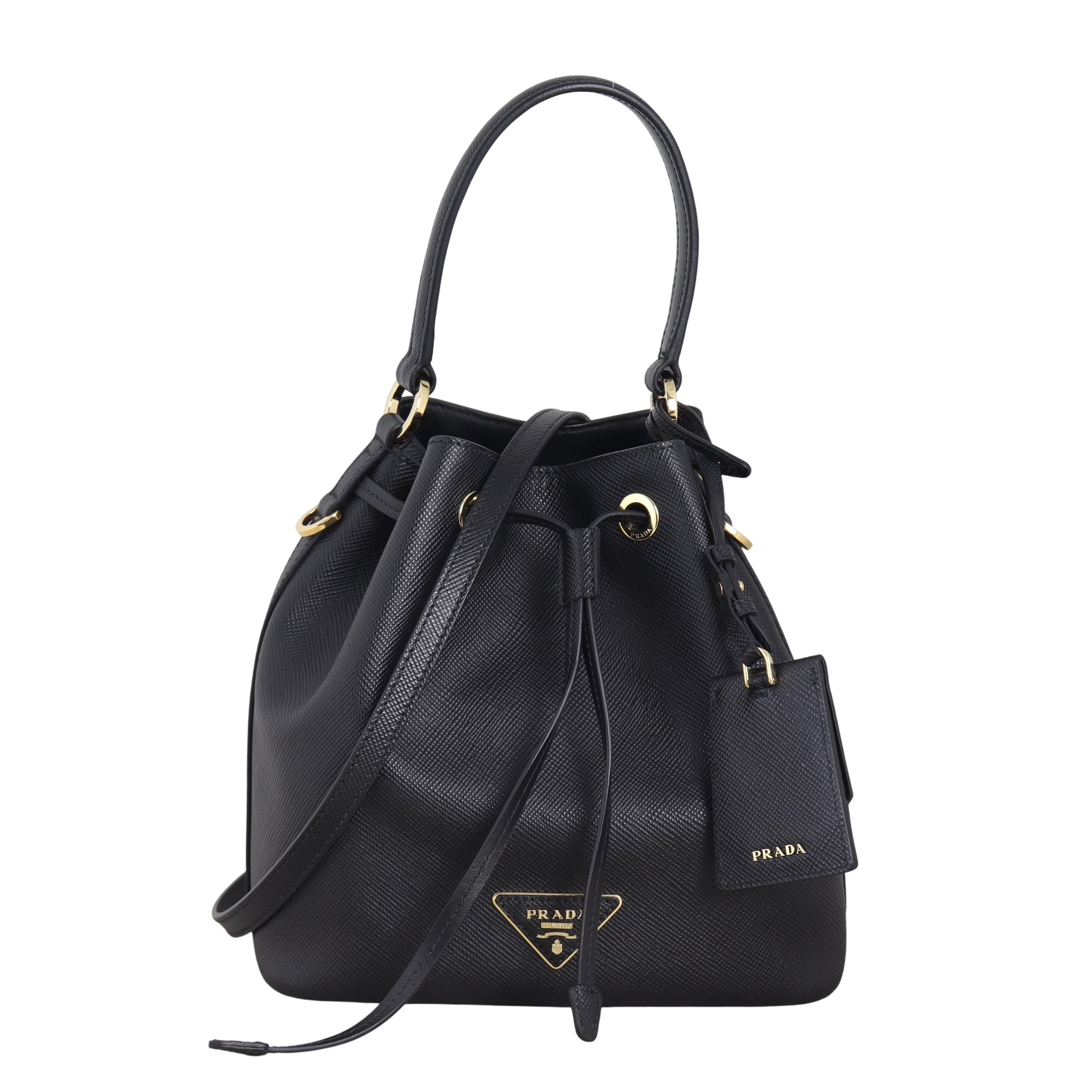 Prada Saffiano Lux Bucket Bag