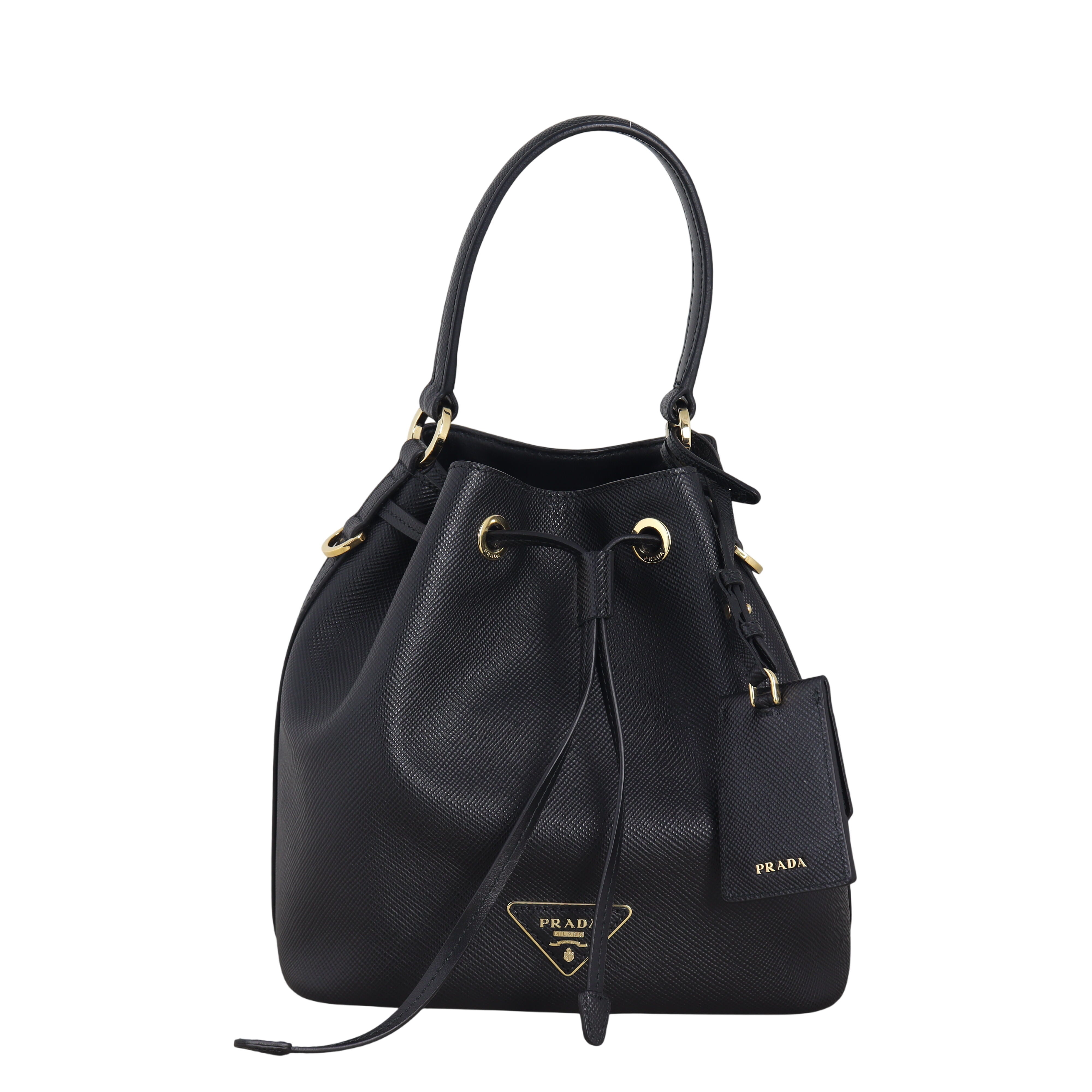 Prada Saffiano Lux Bucket Bag