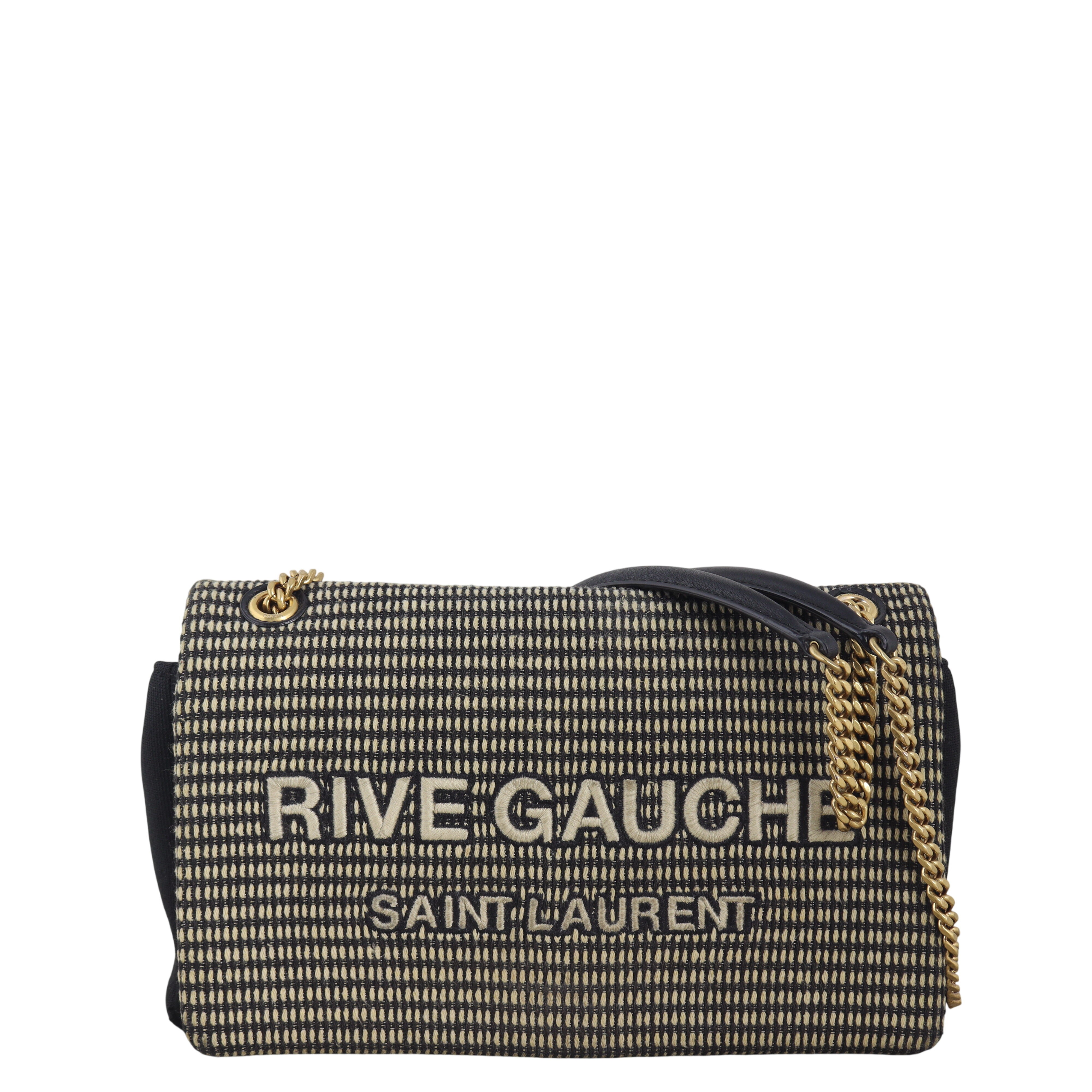 Saint Laurent Rive Gauche Chain Bag Embroidered
