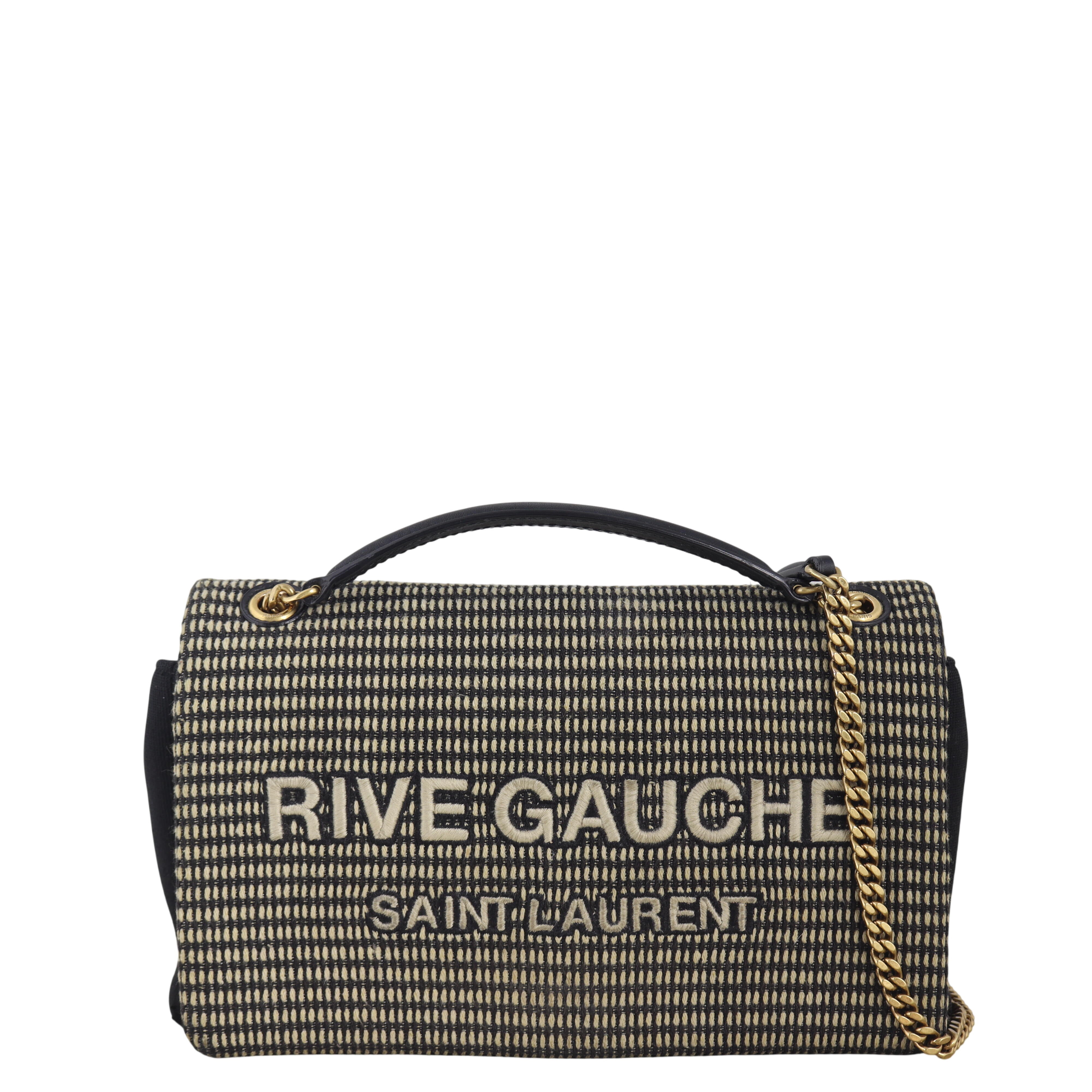 Saint Laurent Rive Gauche Chain Bag Embroidered