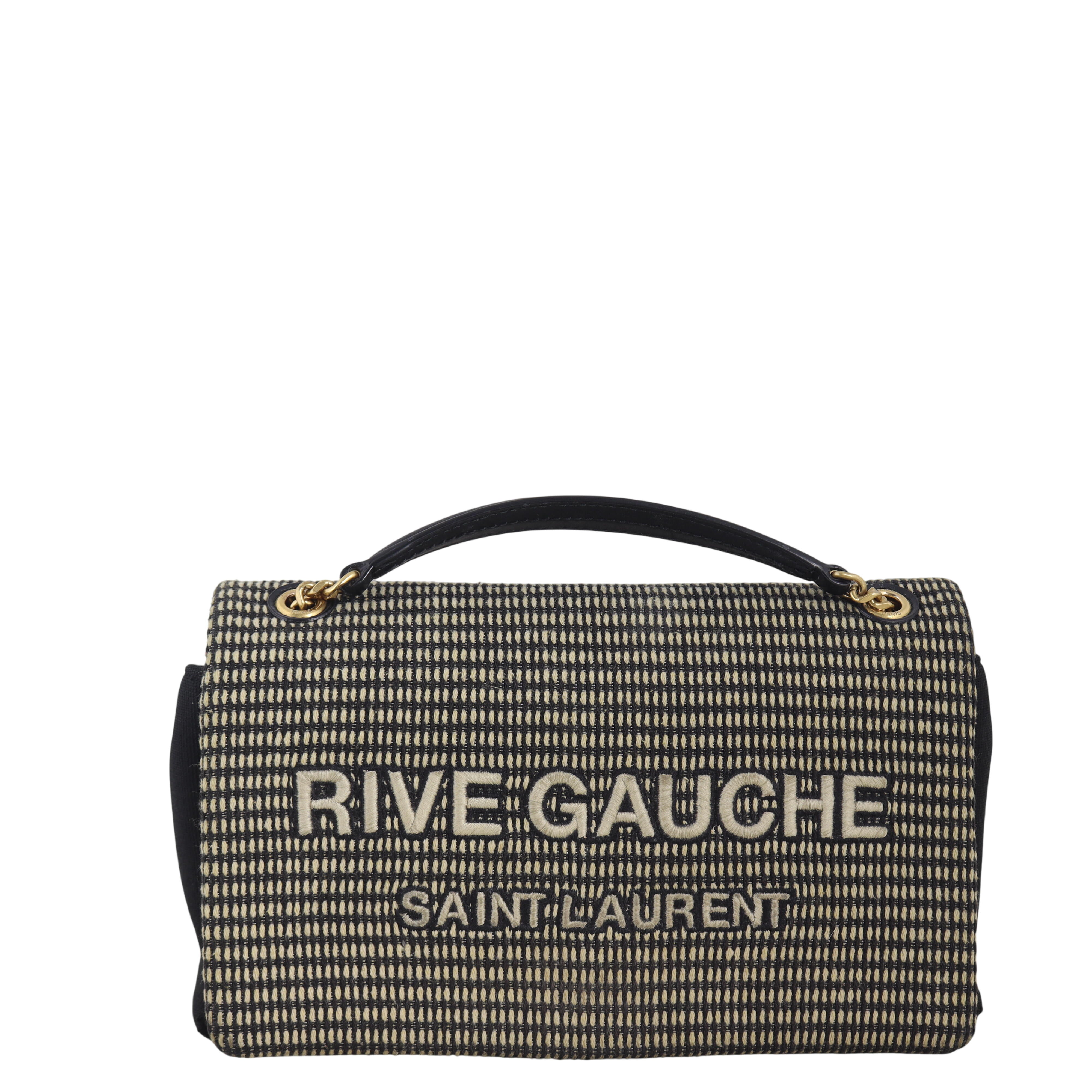 Saint Laurent Rive Gauche Chain Bag Embroidered