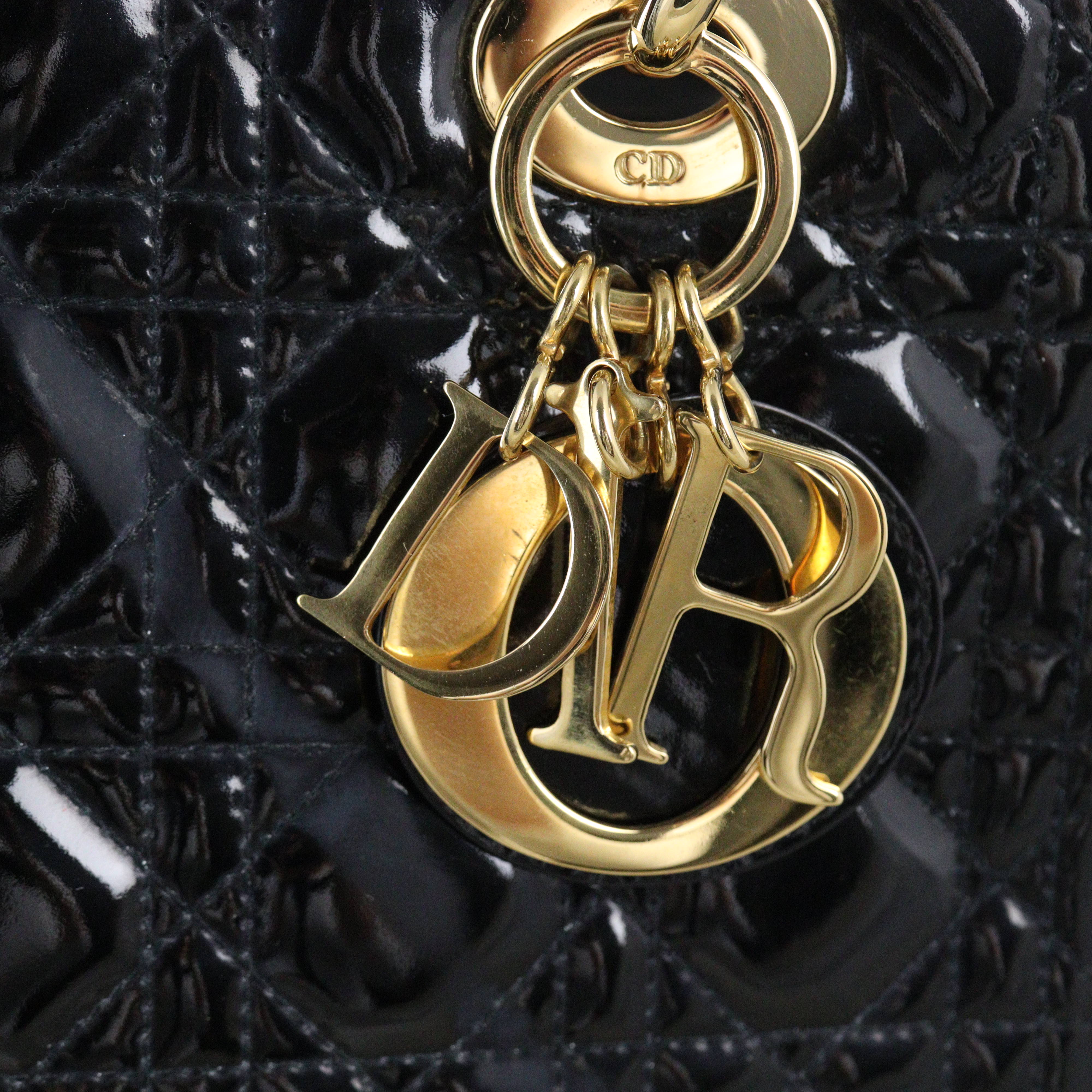 Dior Lady Dior Medium Patent