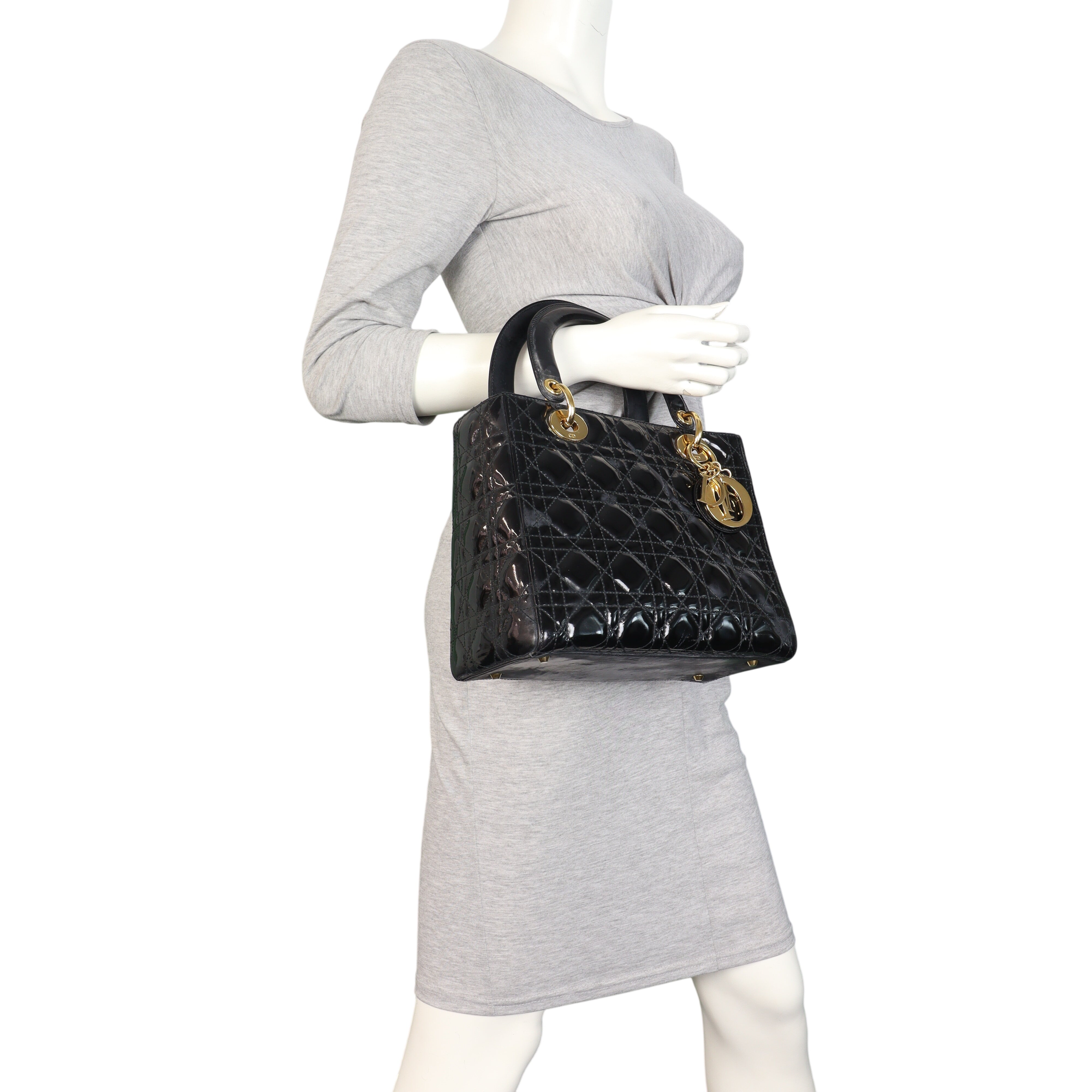 Dior Lady Dior Medium Patent