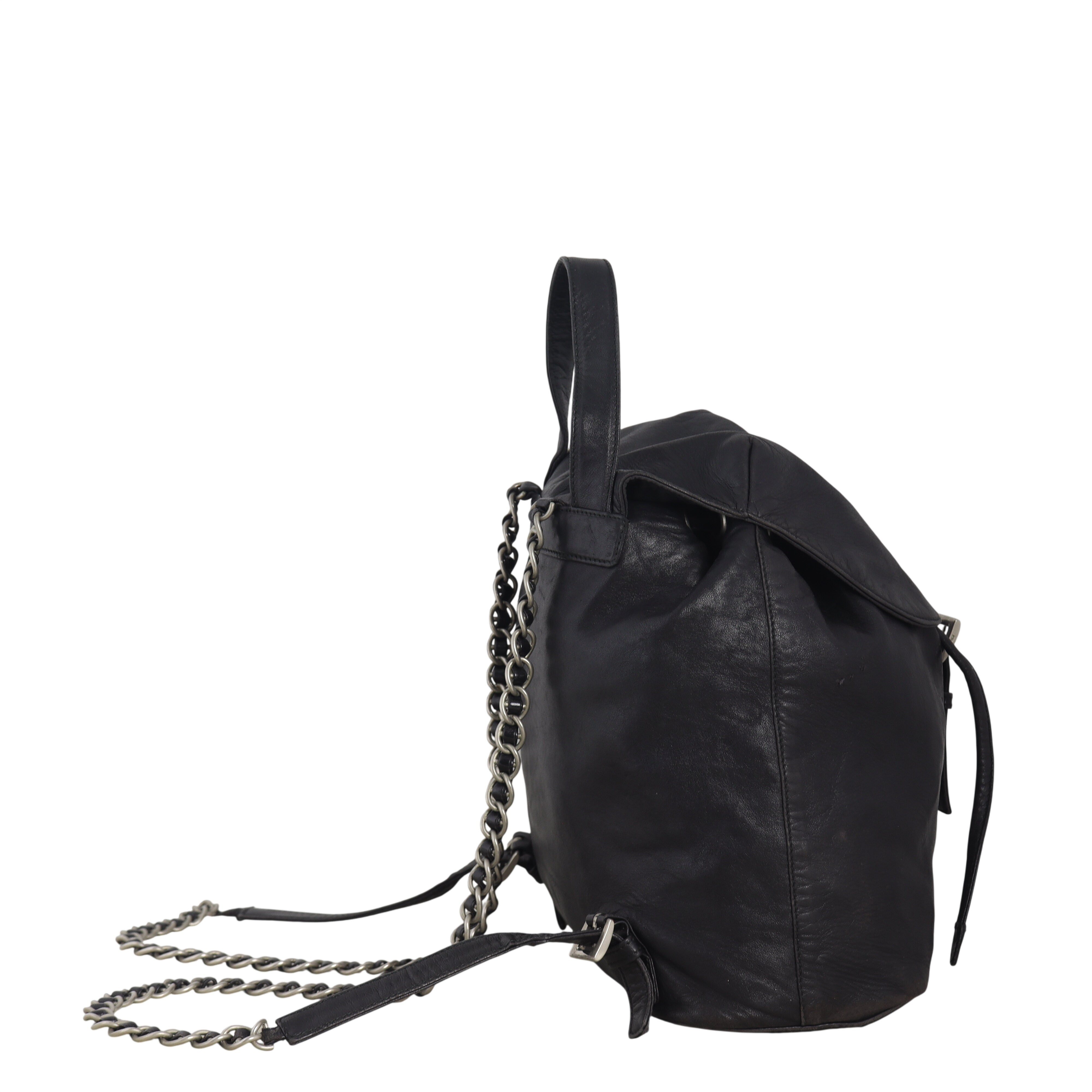 Prada Leather Drawstring Backpack