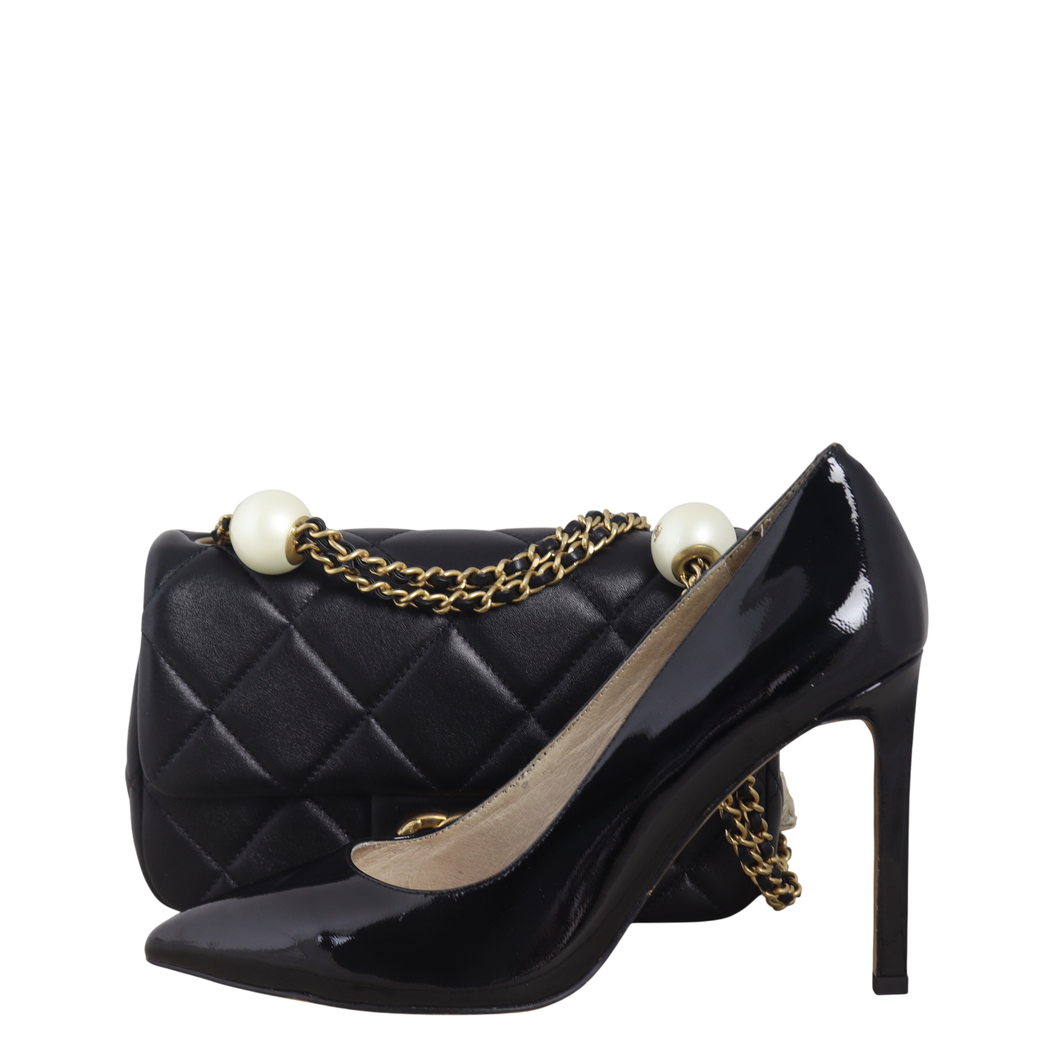 Chanel Double Pearl Mini Flap Bag