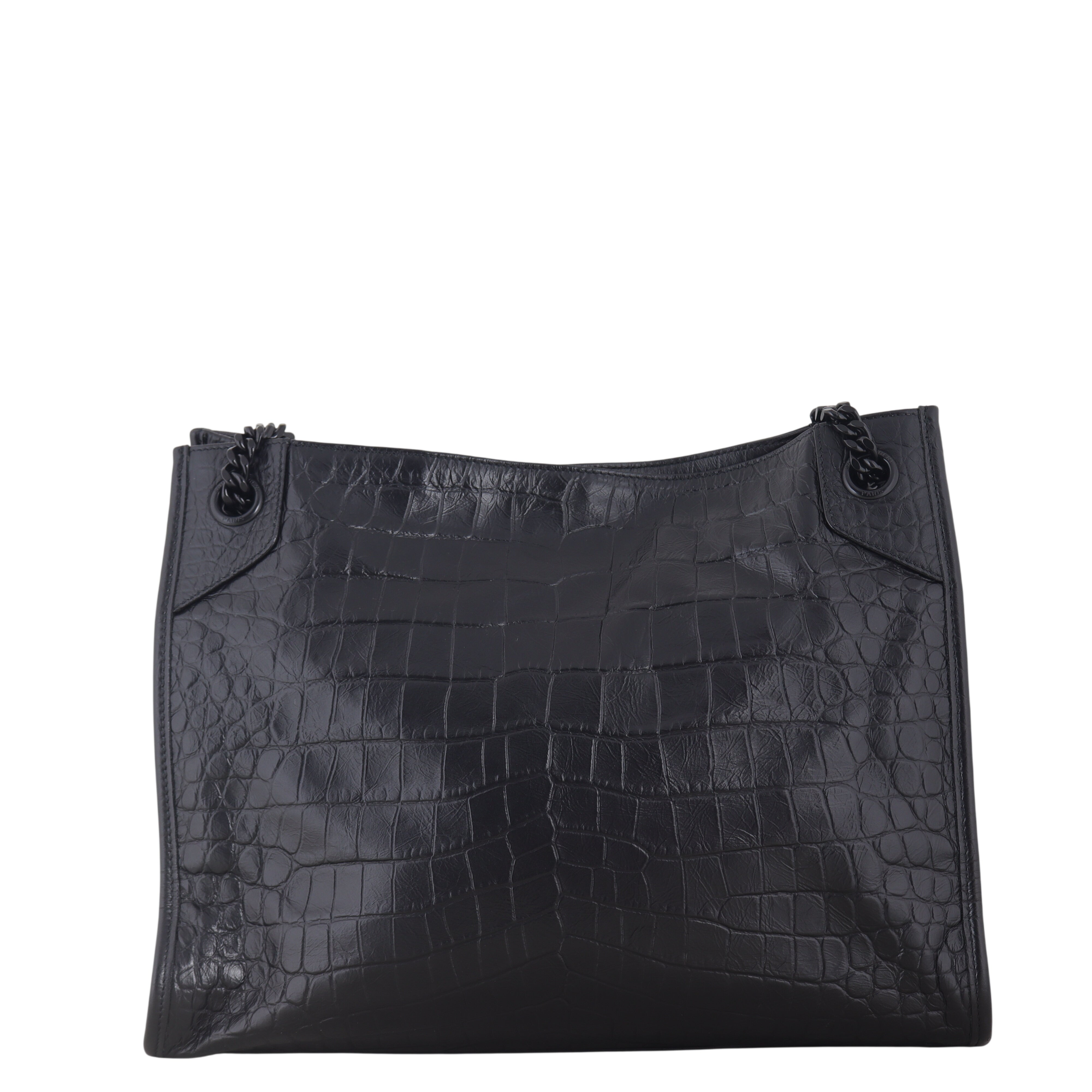 Saint Laurent Niki Tote Medium Croc Embossed