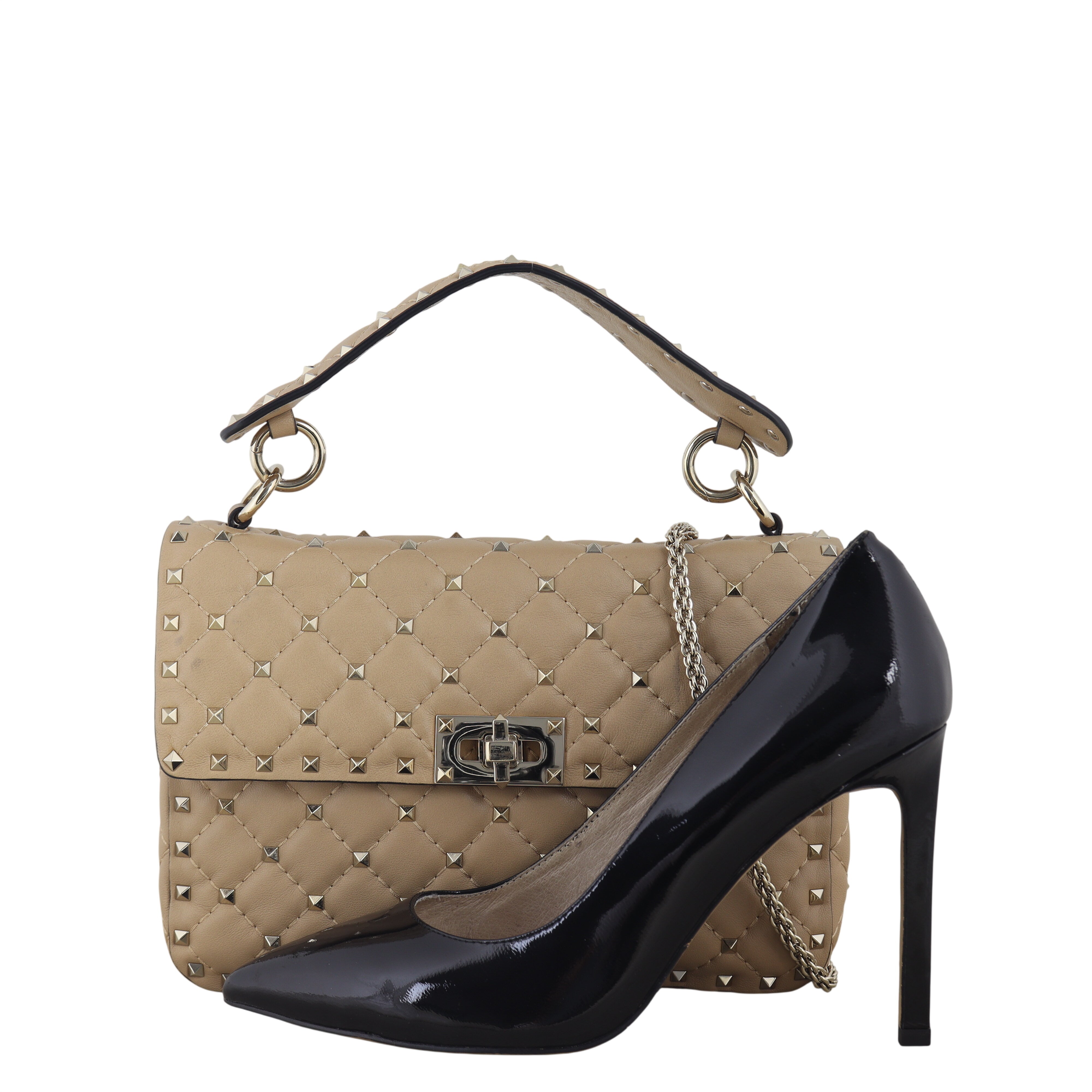 Valentino Rockstud Spike Medium Shoulder Bag