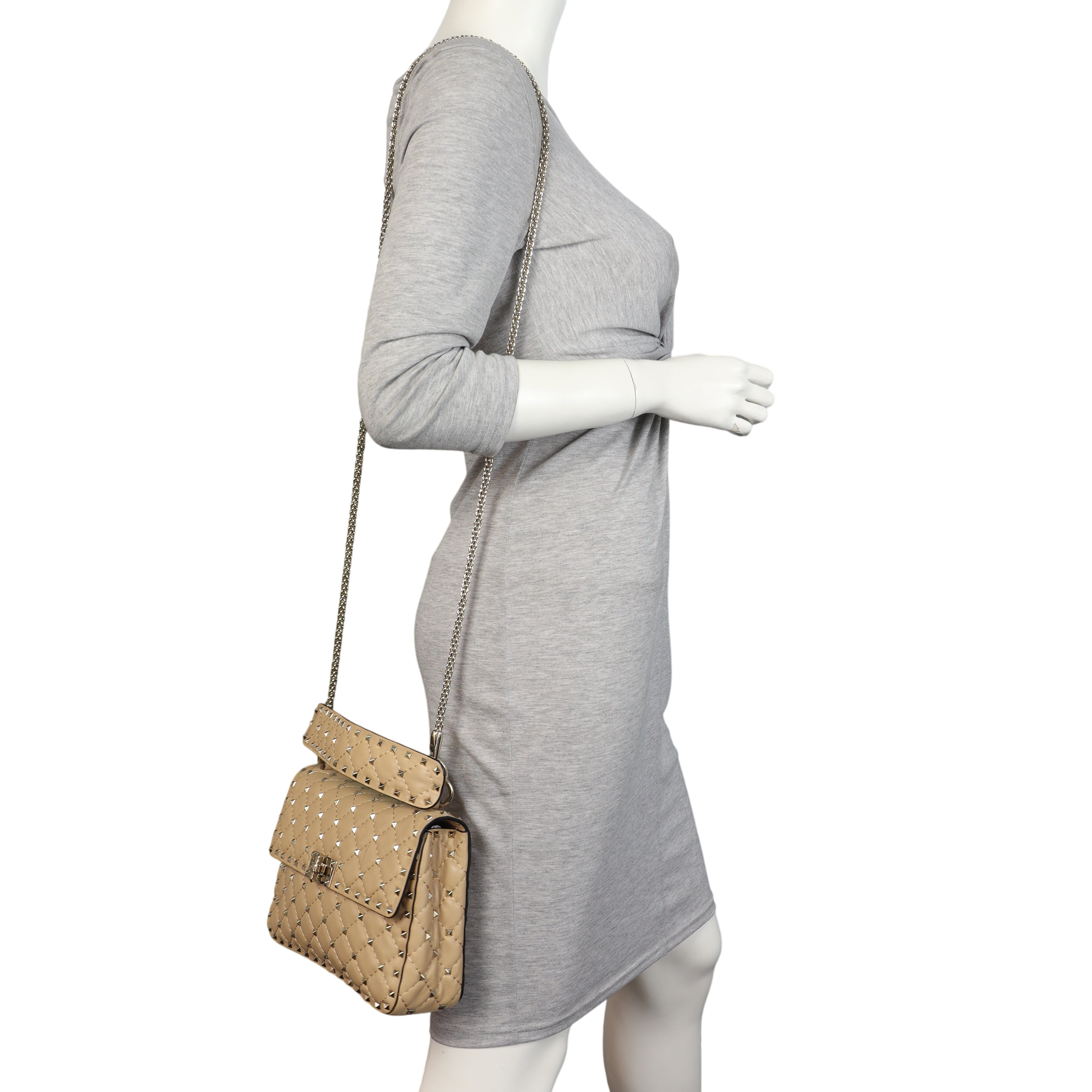 Valentino Rockstud Spike Medium Shoulder Bag