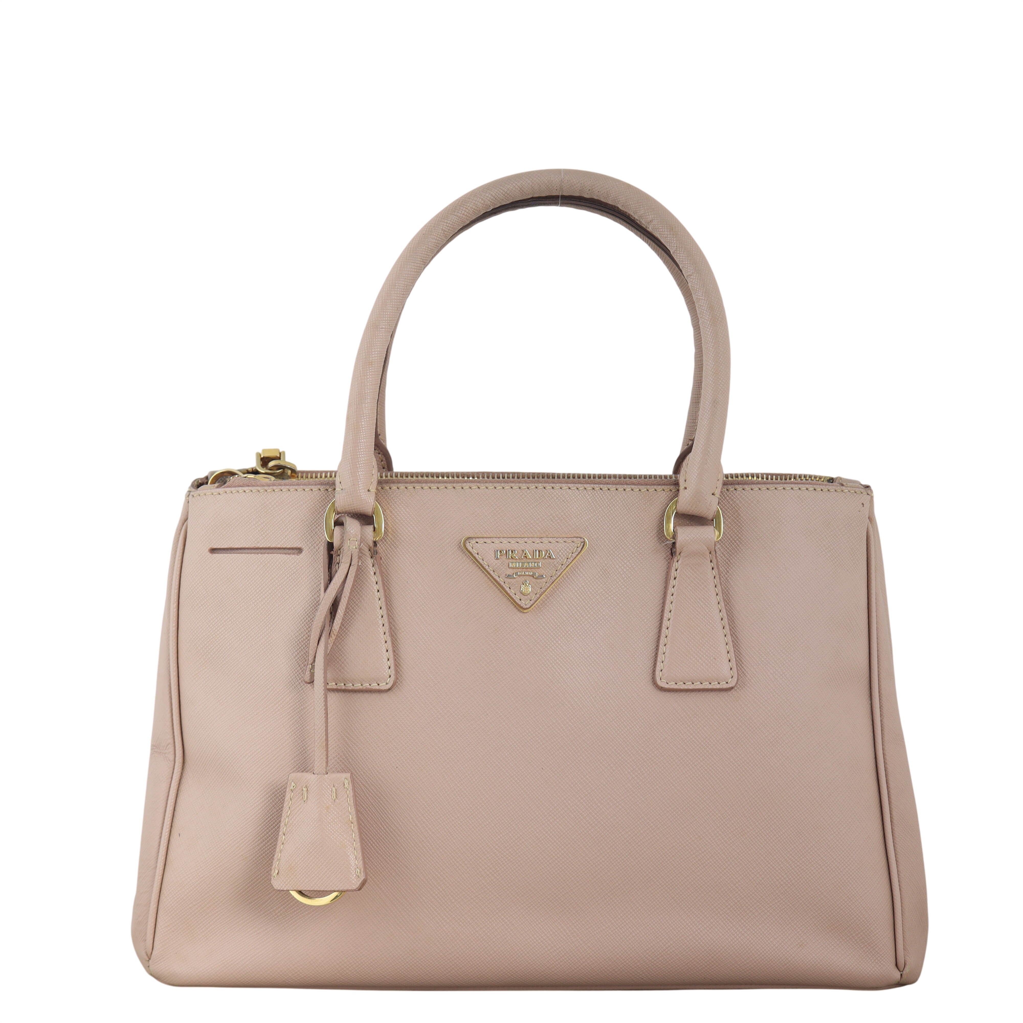 Prada Saffiano Lux Galleria Double Zip Tote Small
