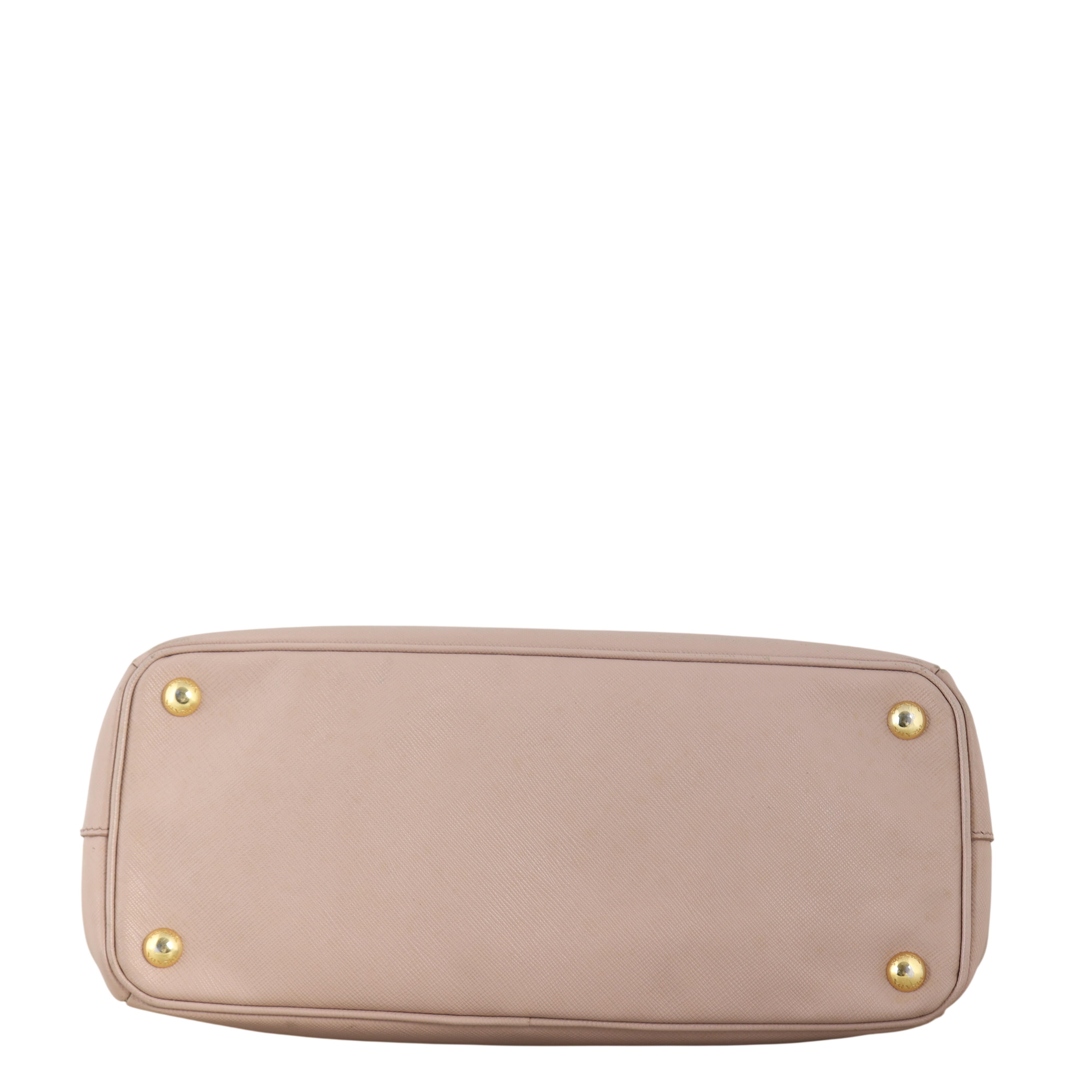 Prada Saffiano Lux Galleria Double Zip Tote Small