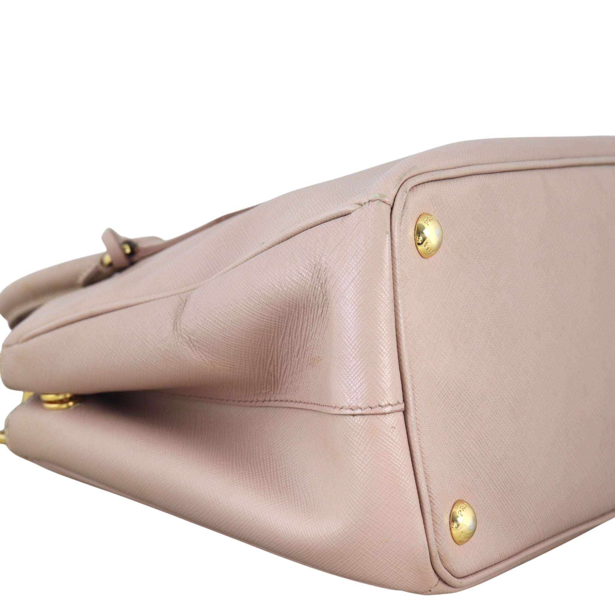 Prada Saffiano Lux Galleria Double Zip Tote Small