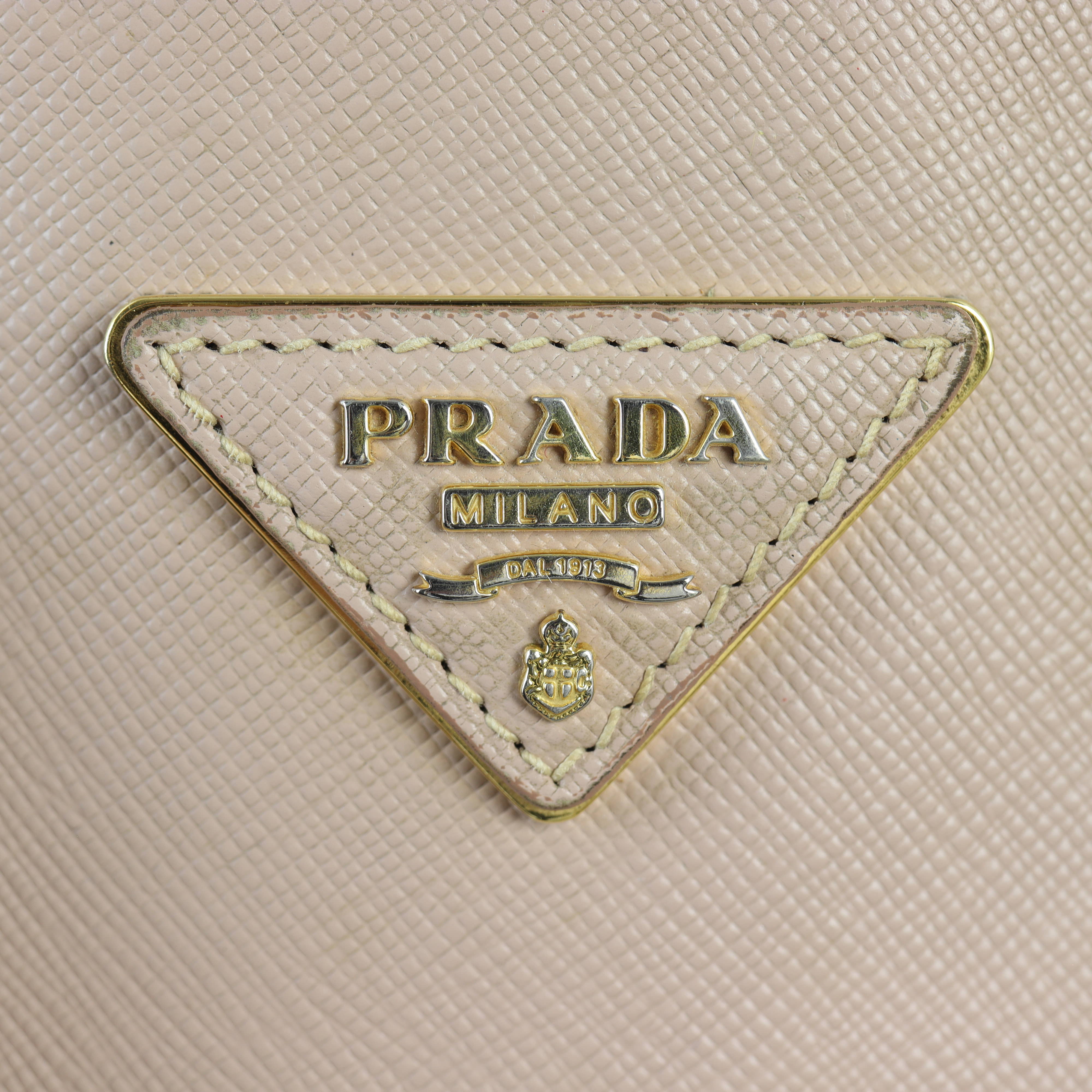 Prada Saffiano Lux Galleria Double Zip Tote Small