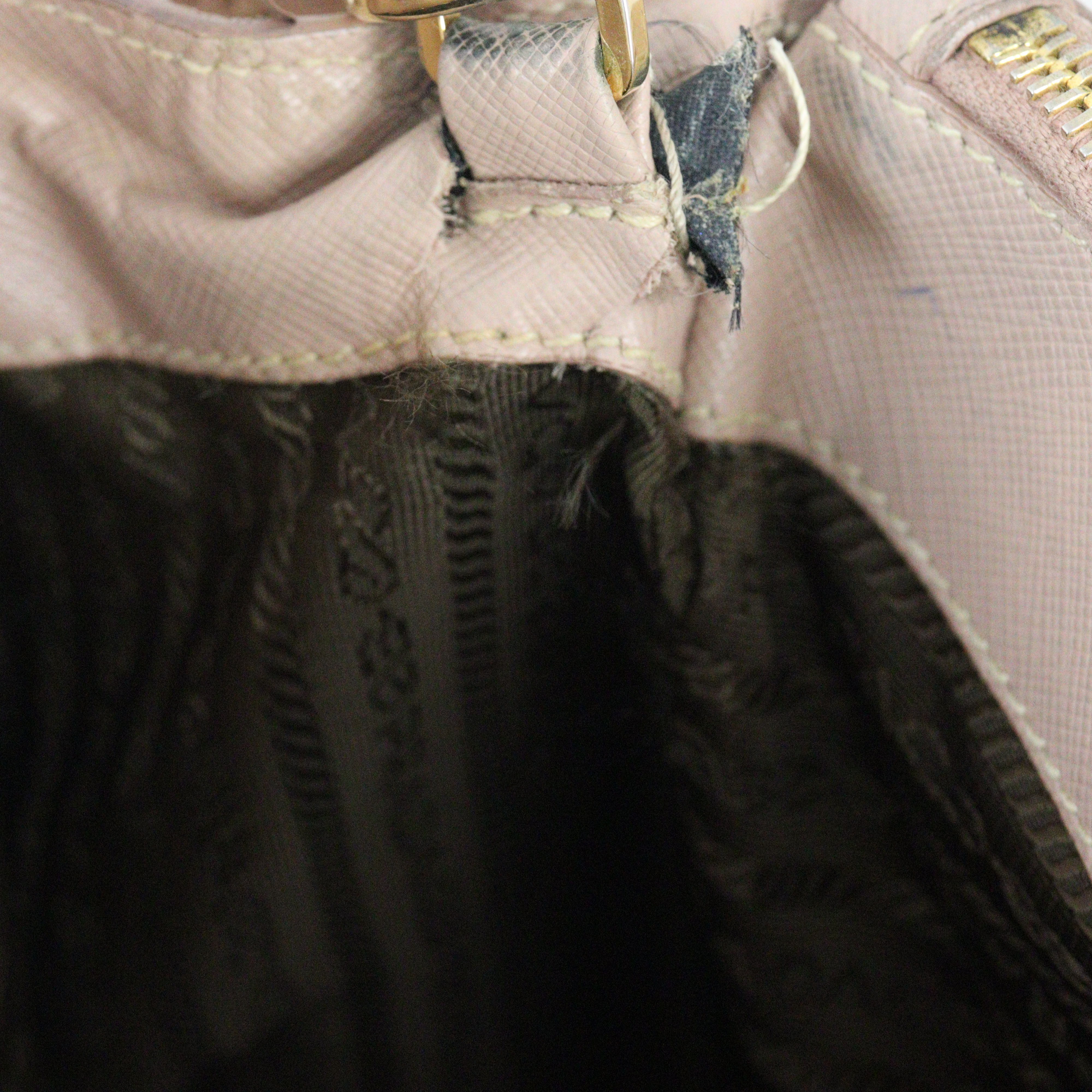 Prada Saffiano Lux Galleria Double Zip Tote Small