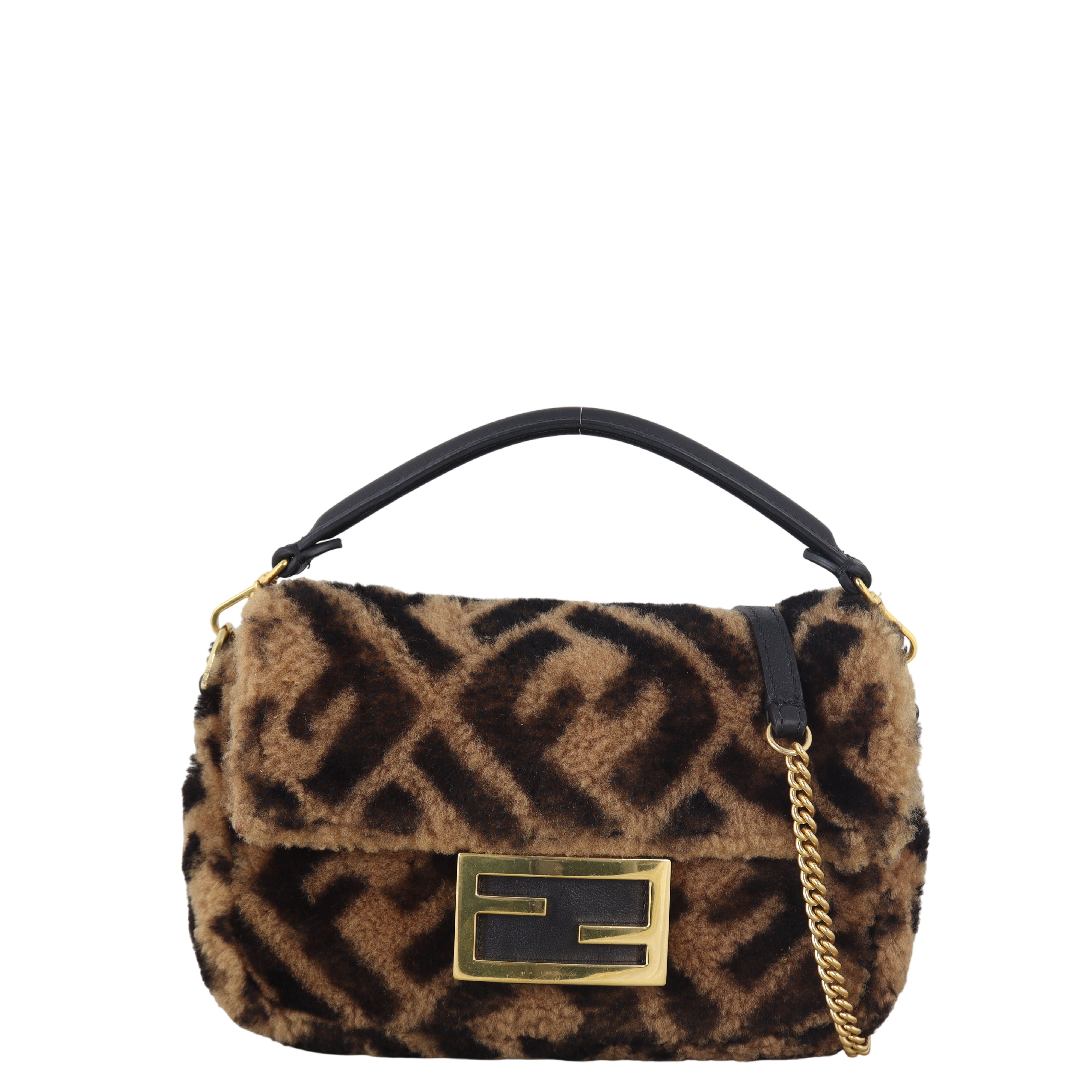 Fendi Baguette Bag Mini Shearling
