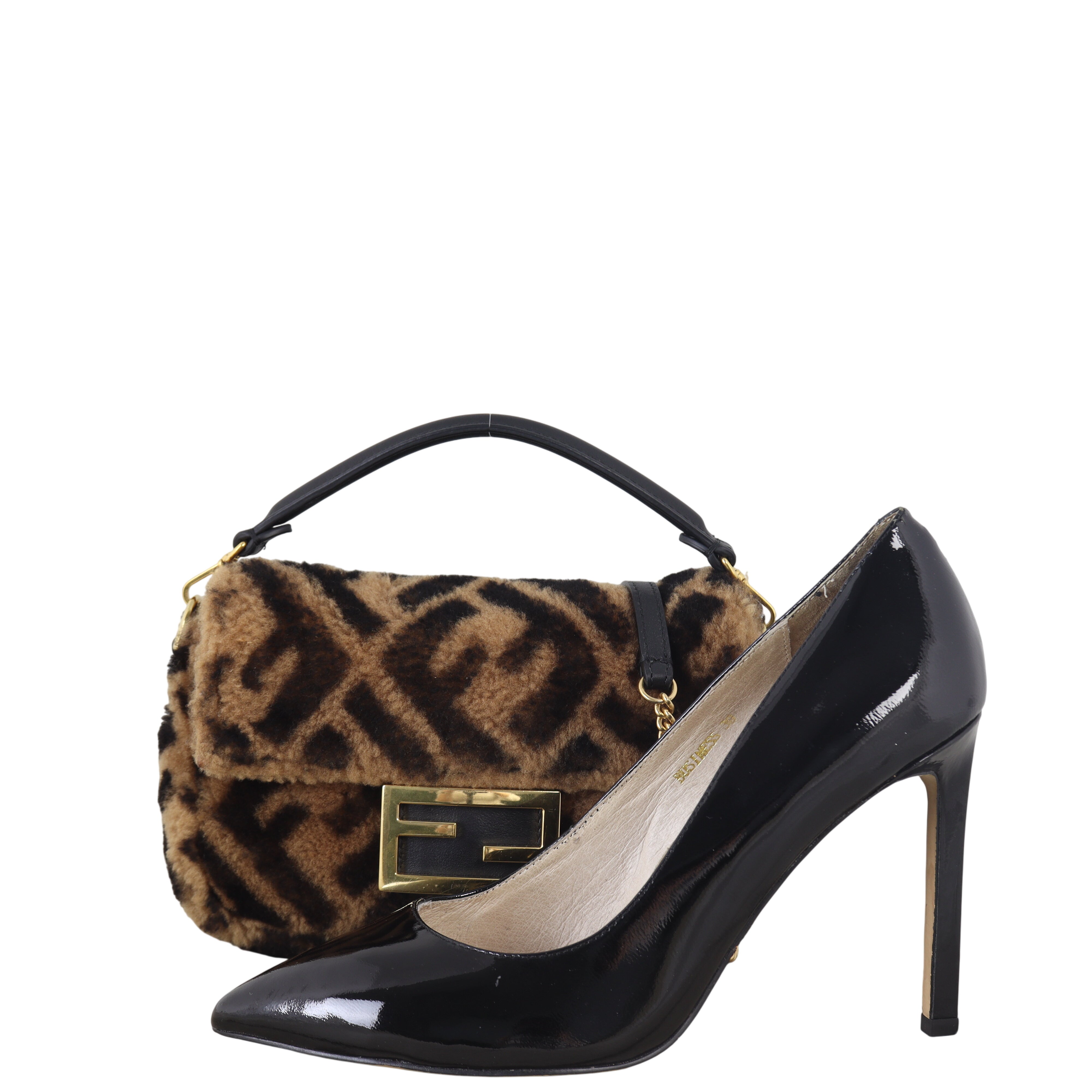 Fendi Baguette Bag Mini Shearling