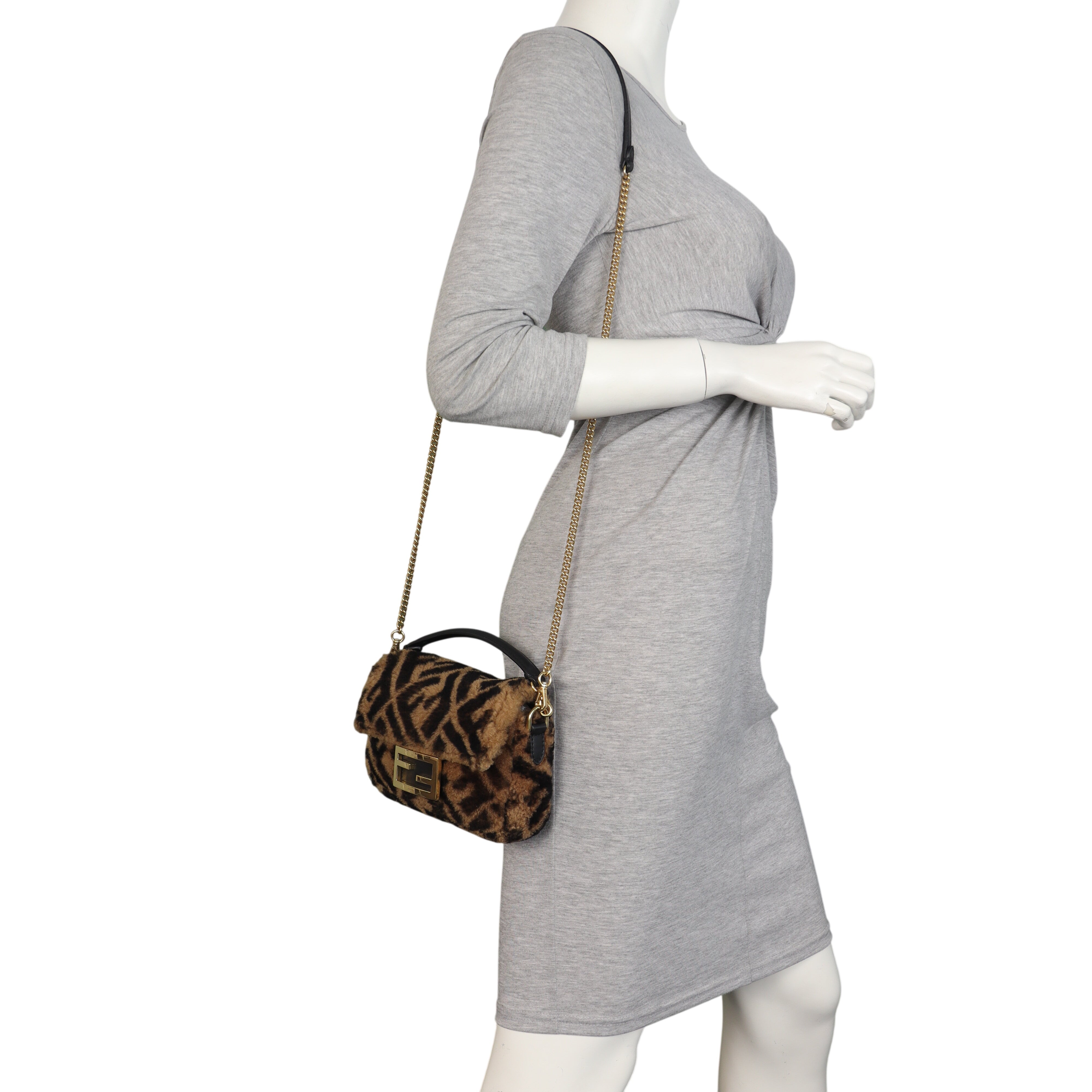 Fendi Baguette Bag Mini Shearling