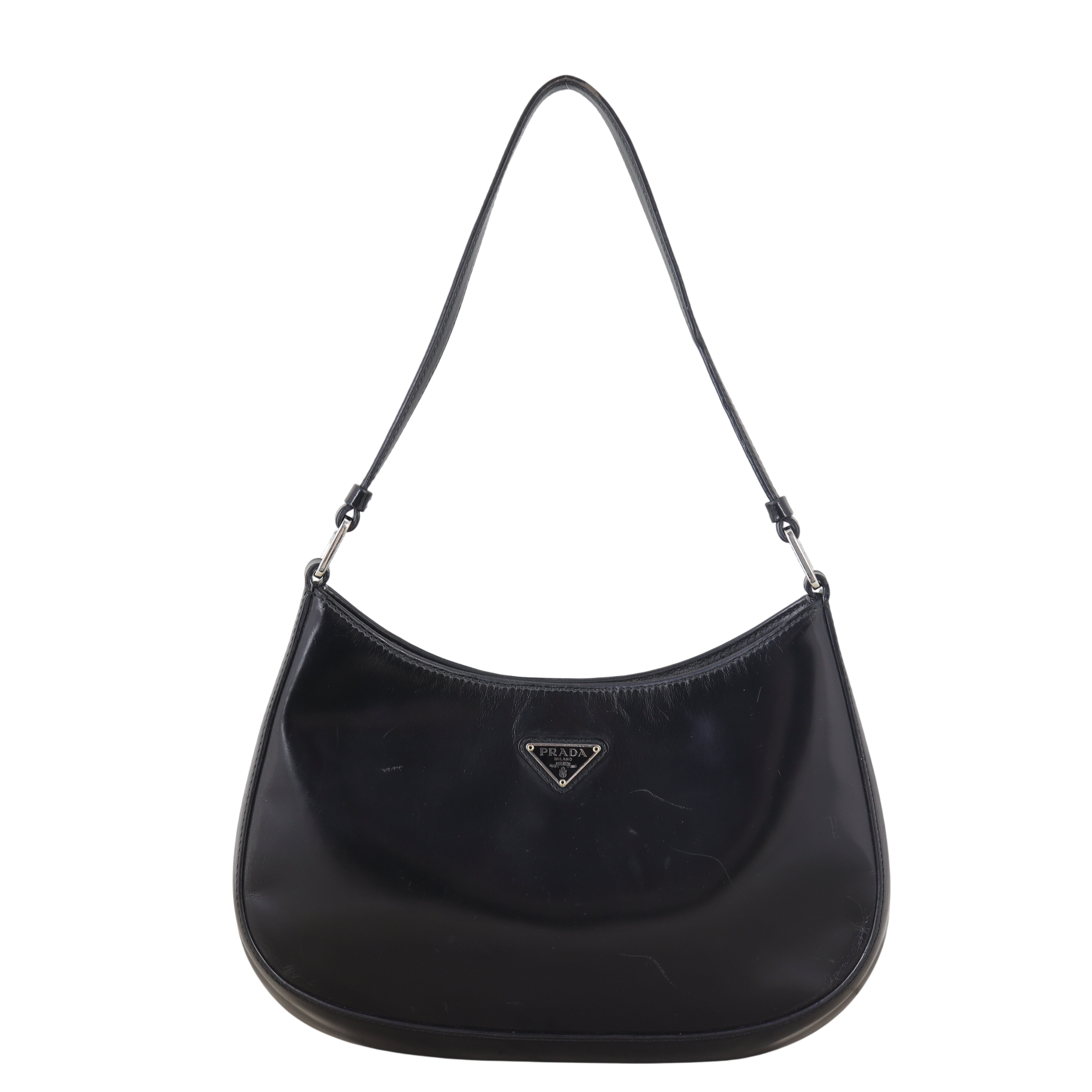 Prada Cleo Shoulder Bag Brushed Leather