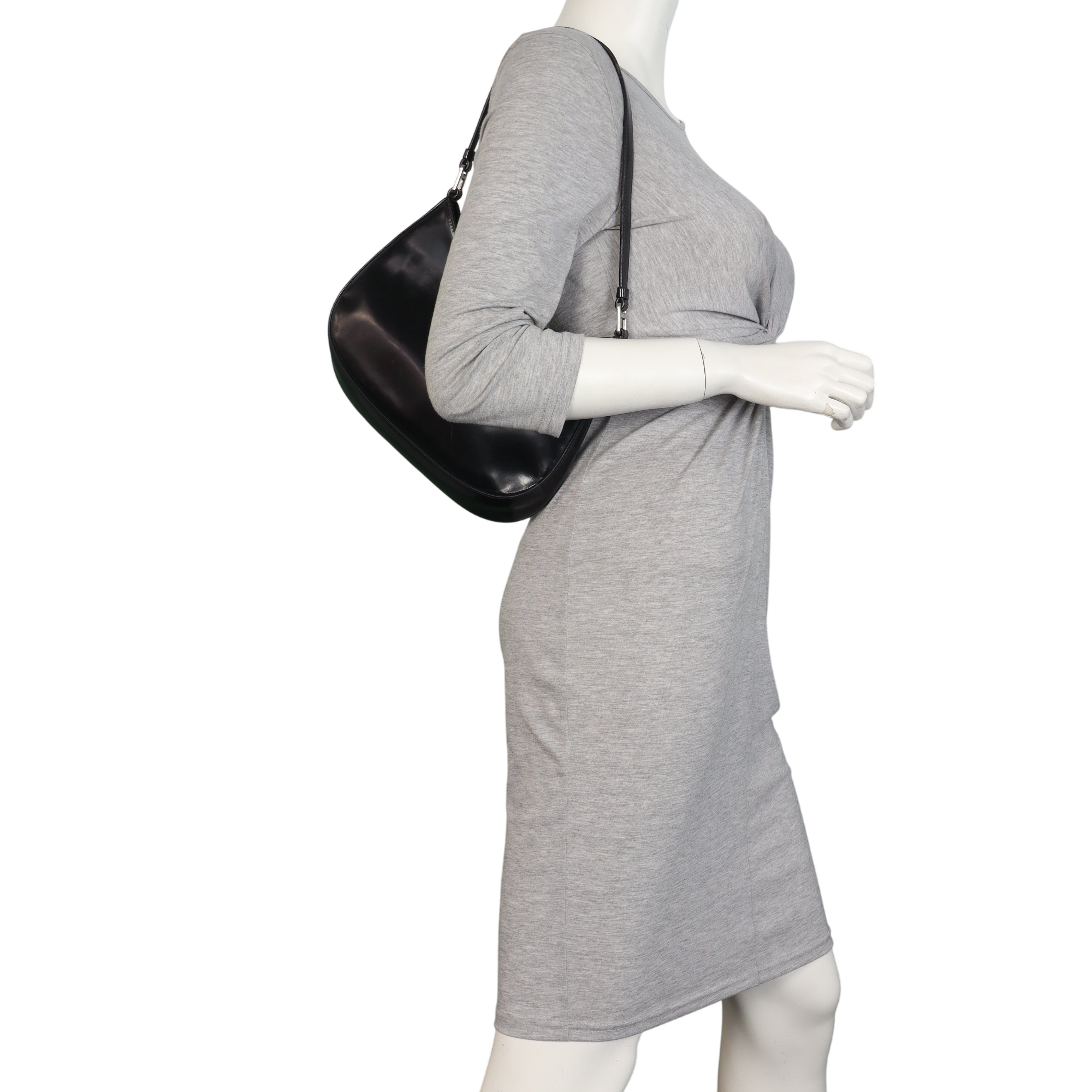 Prada Cleo Shoulder Bag Brushed Leather