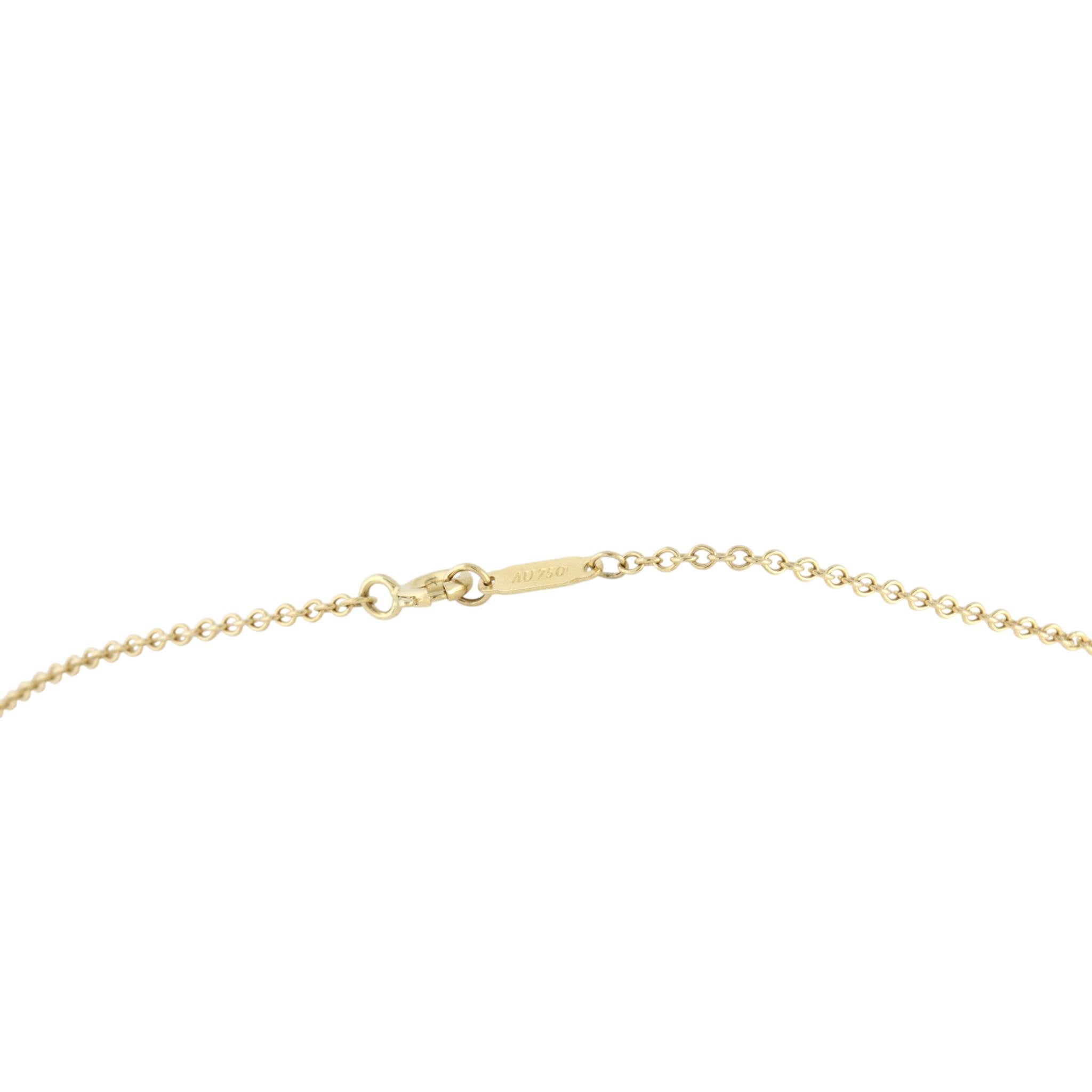 Tiffany & Co. 1837 Interlocking Circles 18k Yellow Gold Lariat Necklace