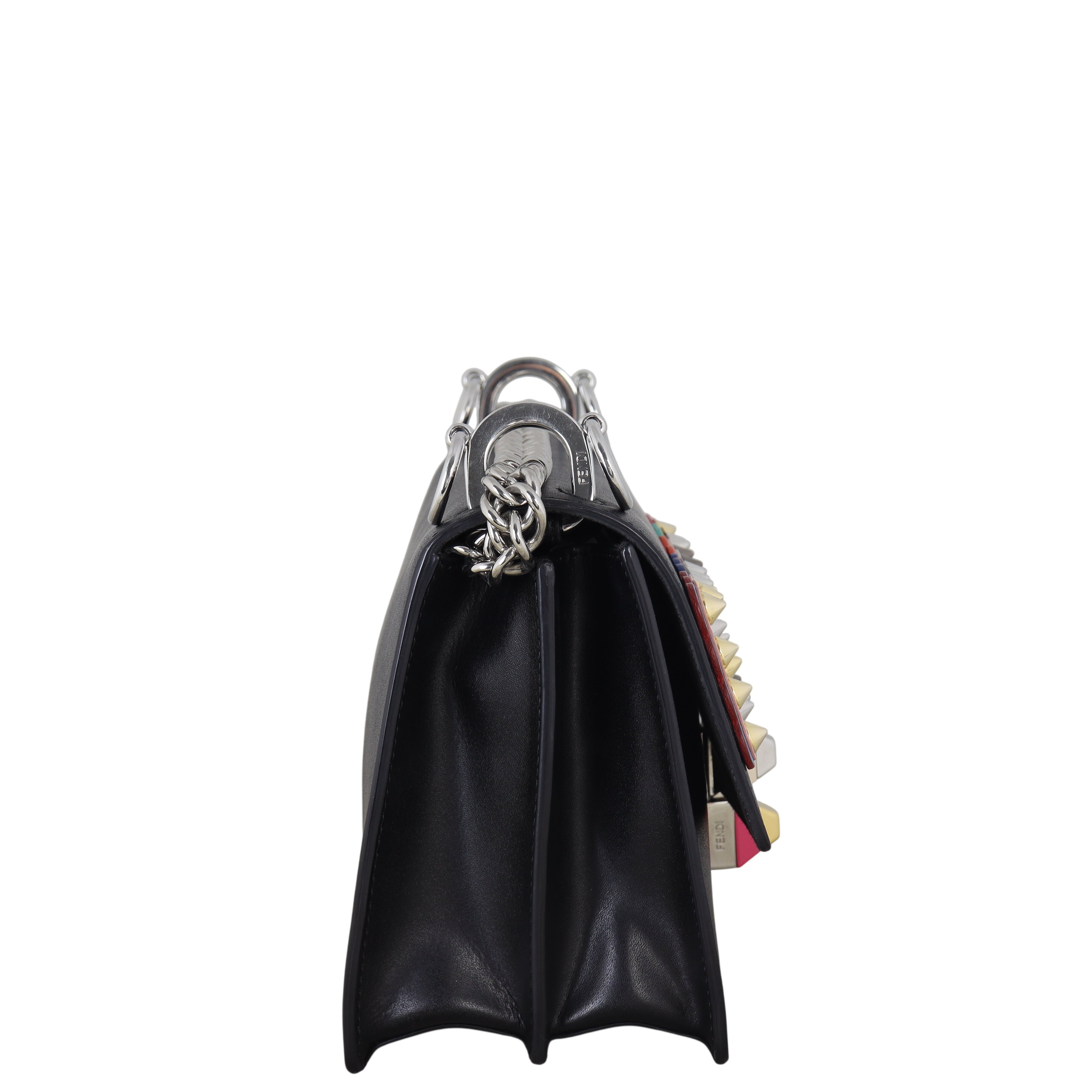 Fendi Kan I Metal Stud Crossbody Small