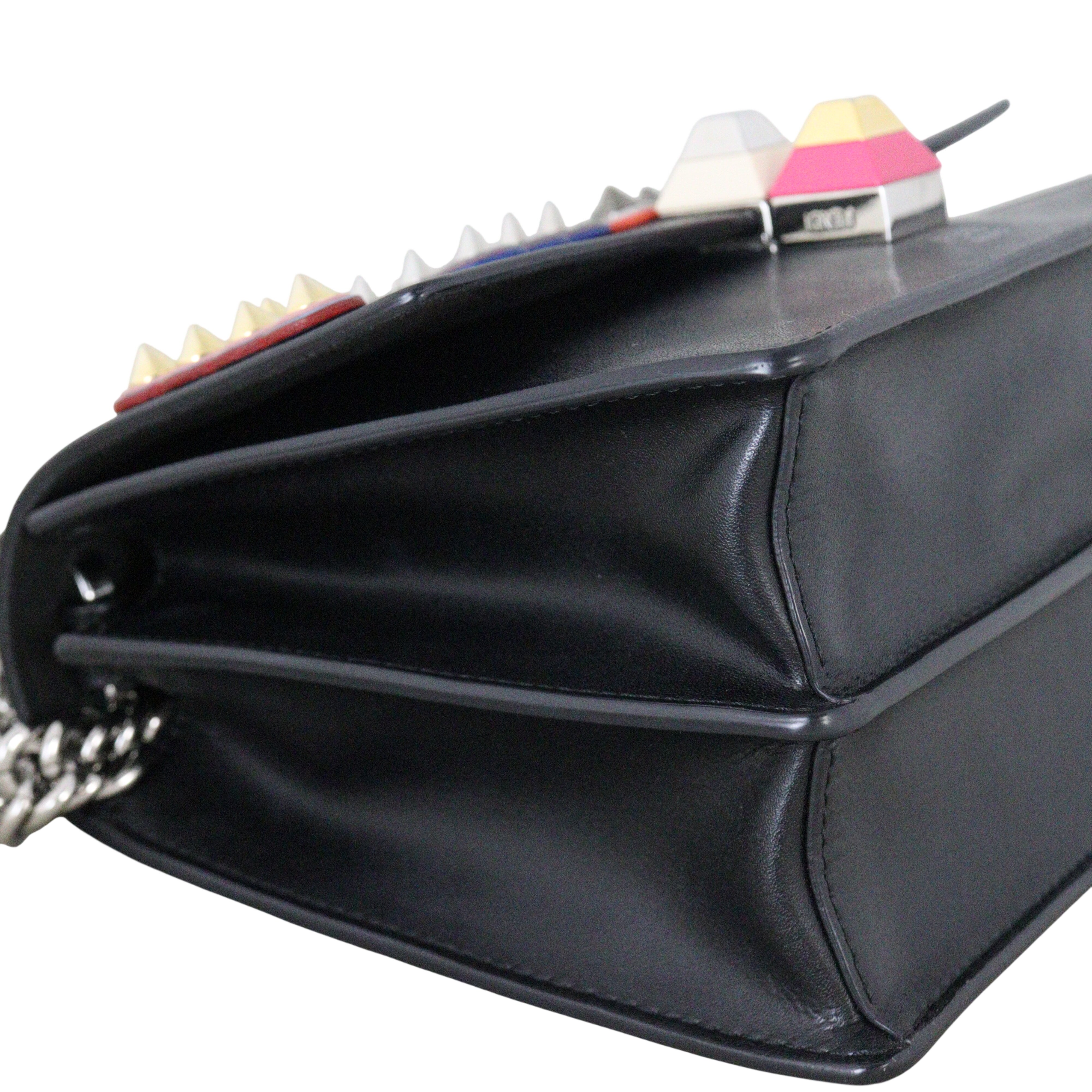Fendi Kan I Metal Stud Crossbody Small