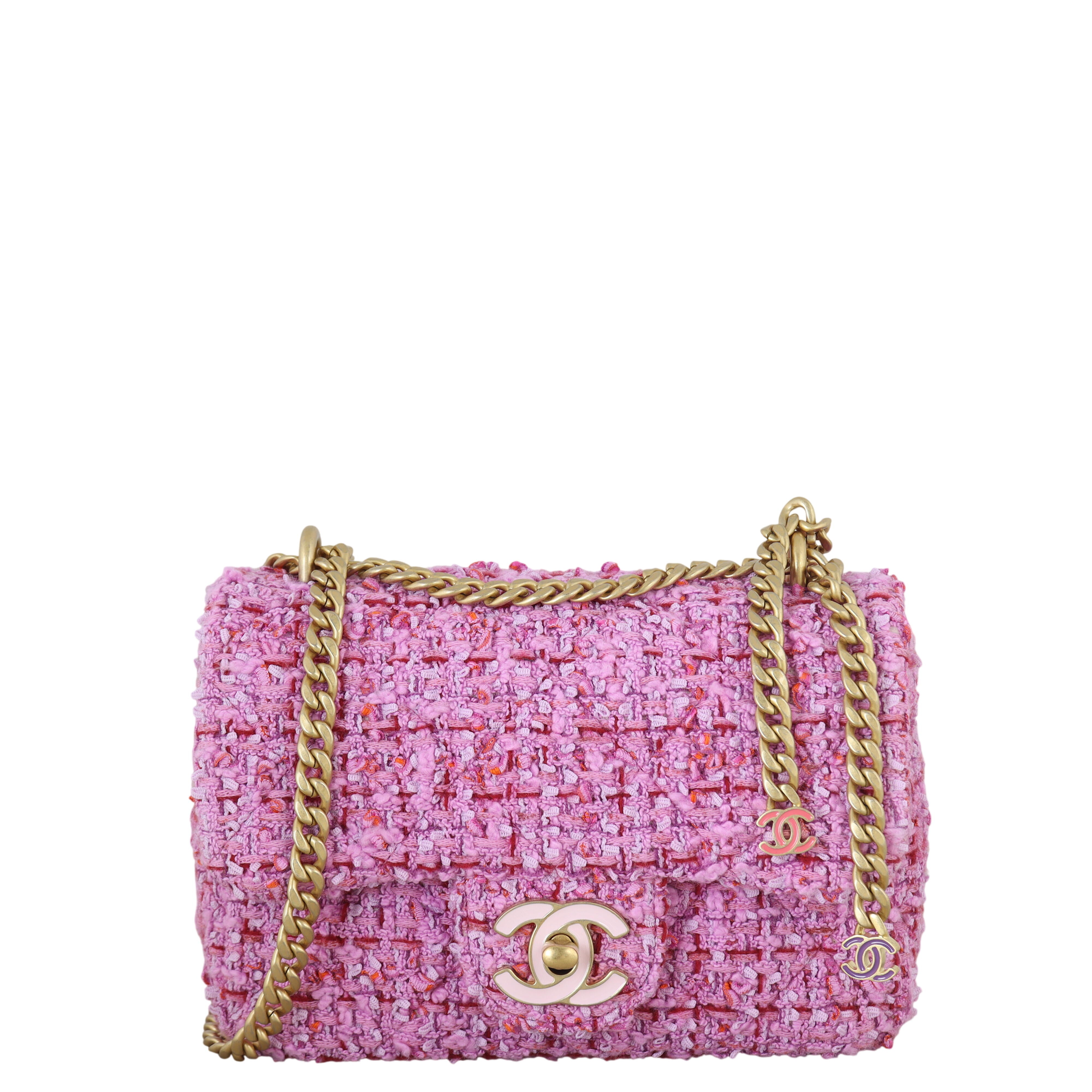 Chanel Classic Flap Mini Square Bag Tweed