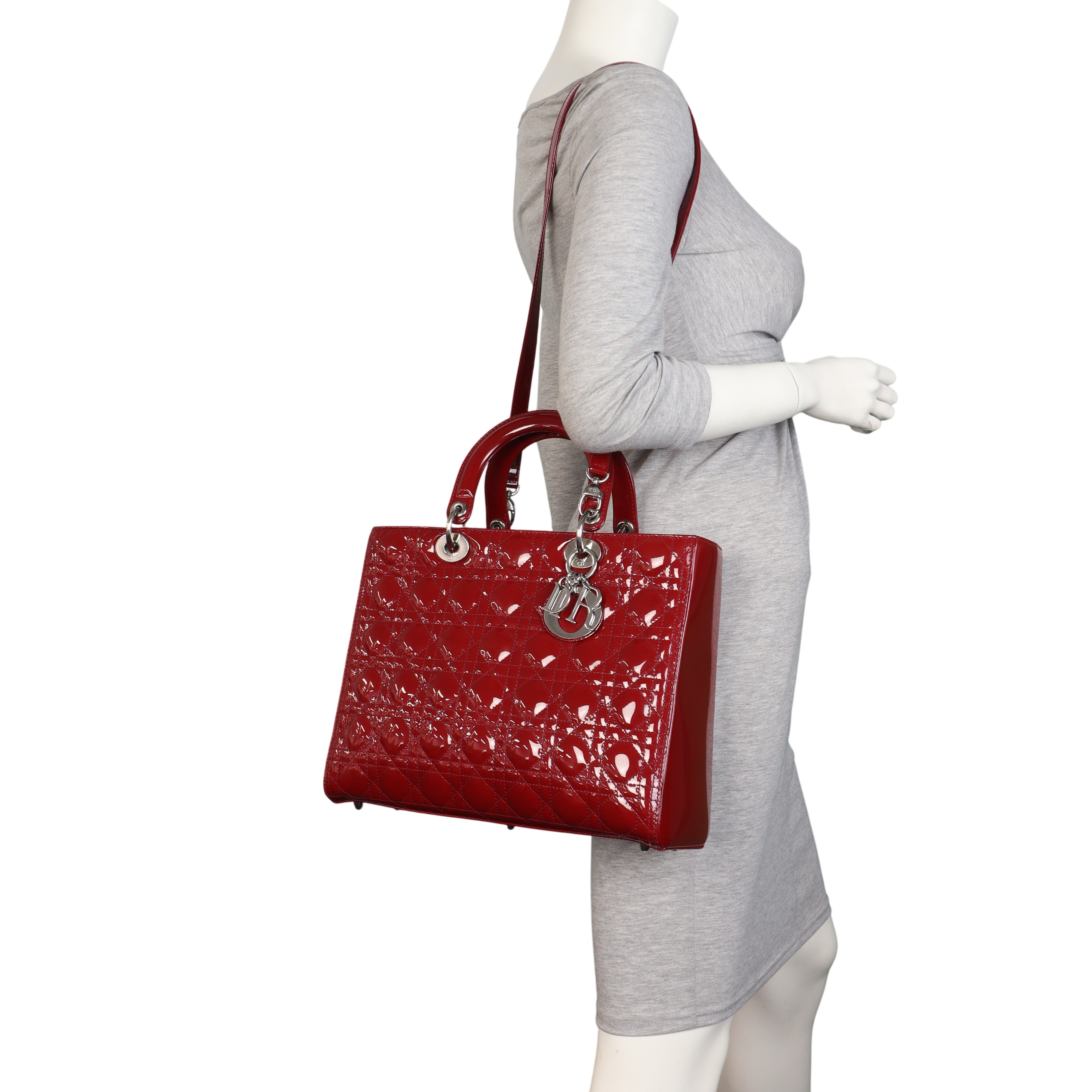 Dior Lady Dior Large Patent