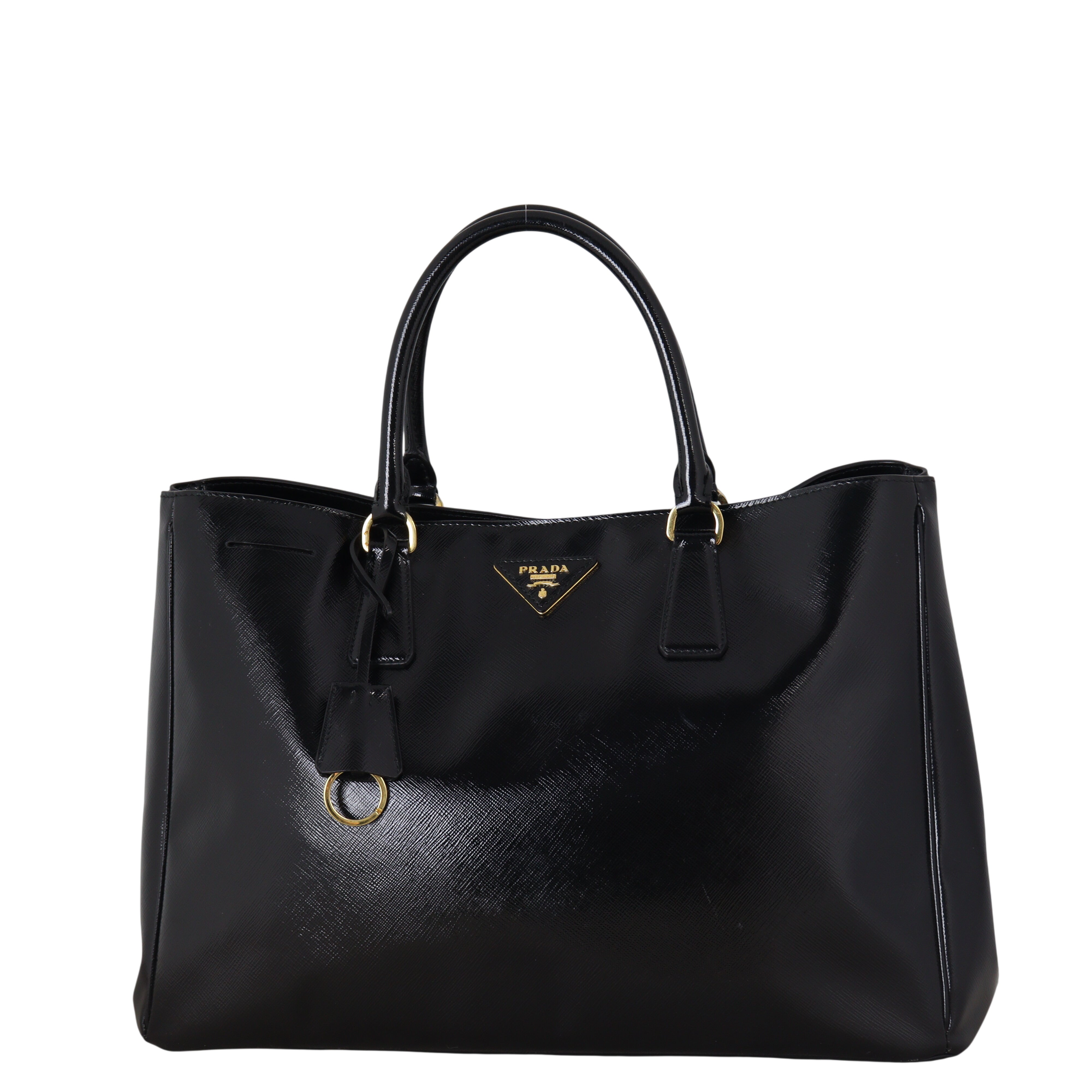 Prada Saffiano Vernice Lux Tote Large