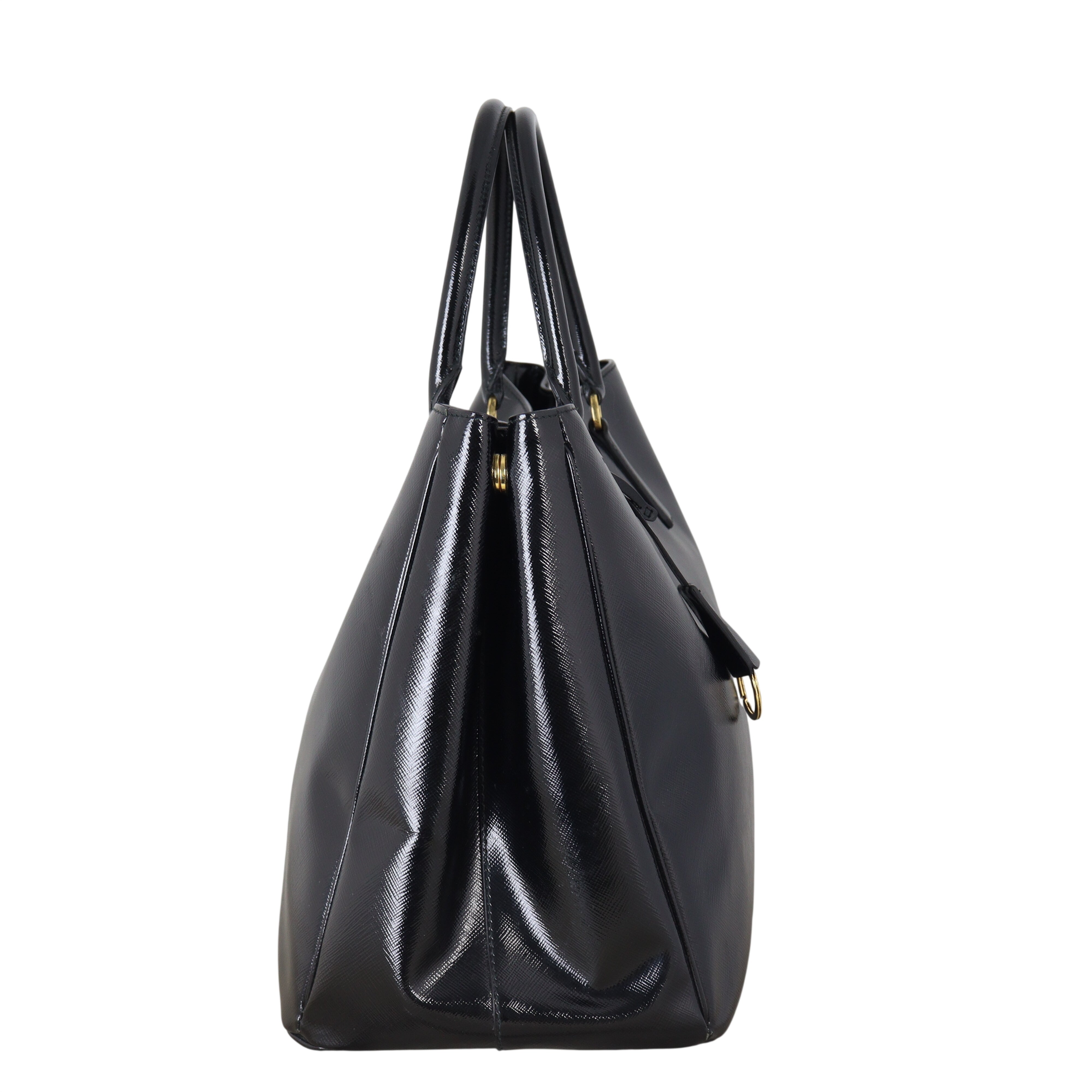 Prada Saffiano Vernice Lux Tote Large