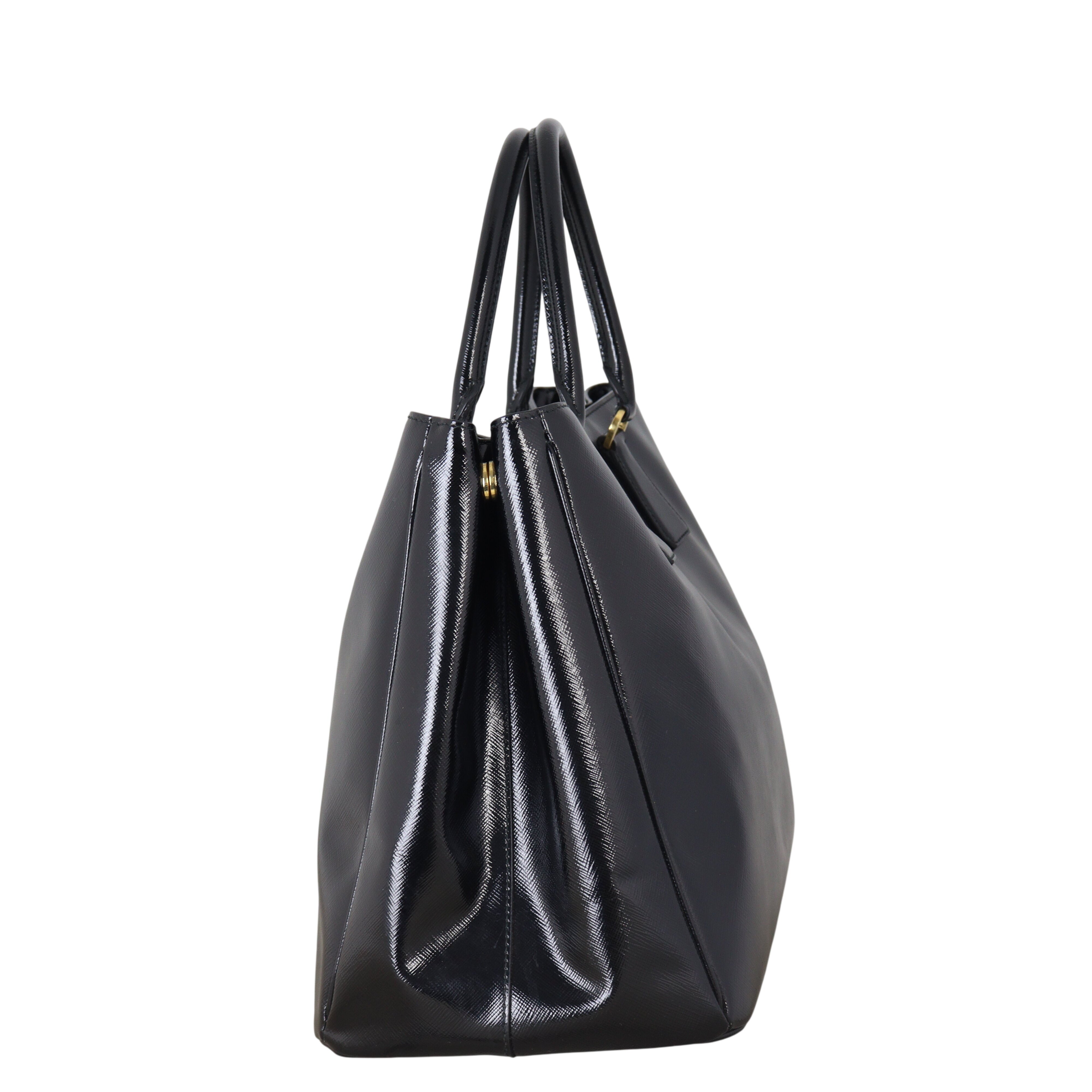 Prada Saffiano Vernice Lux Tote Large
