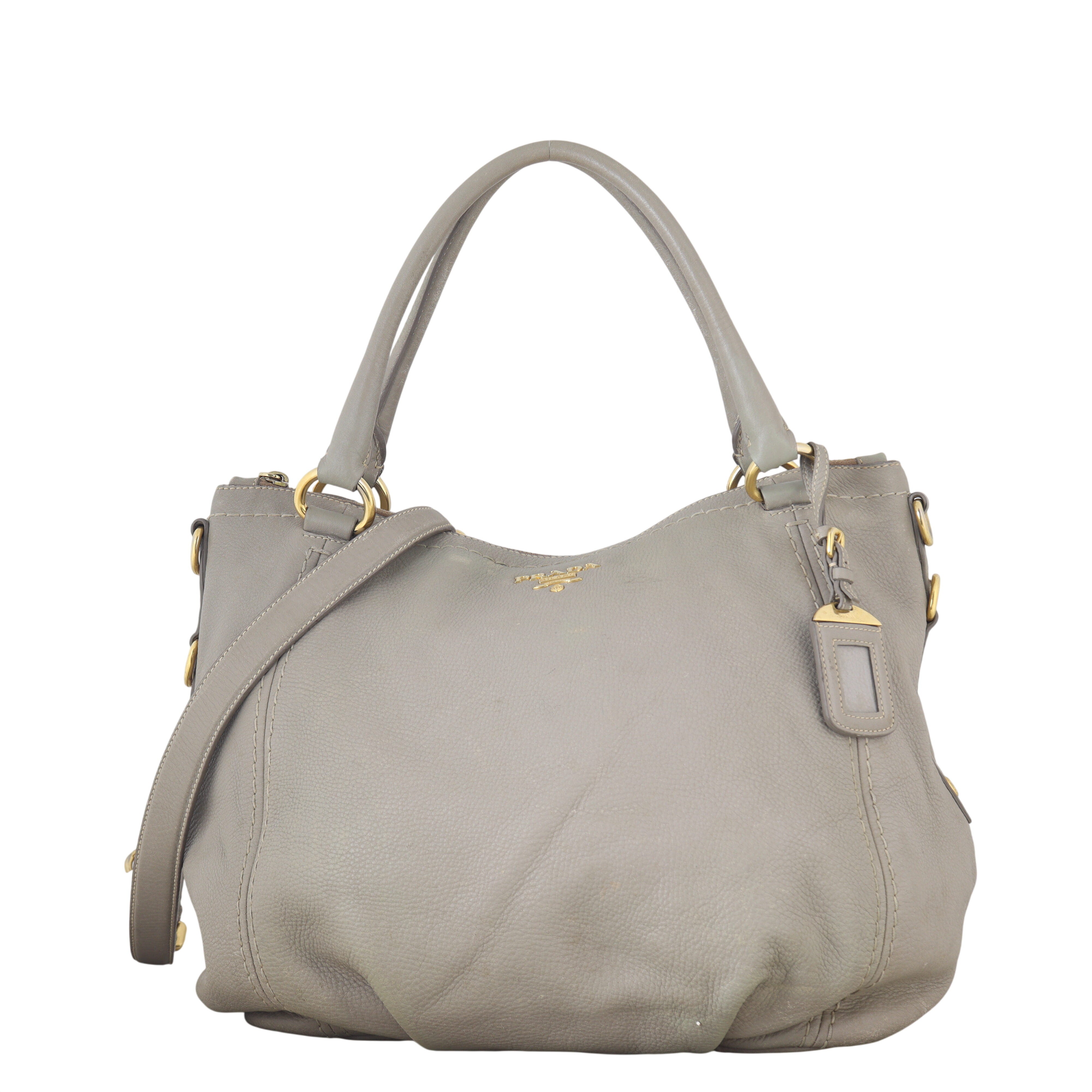 Prada Vitello Daino Two Way Tote