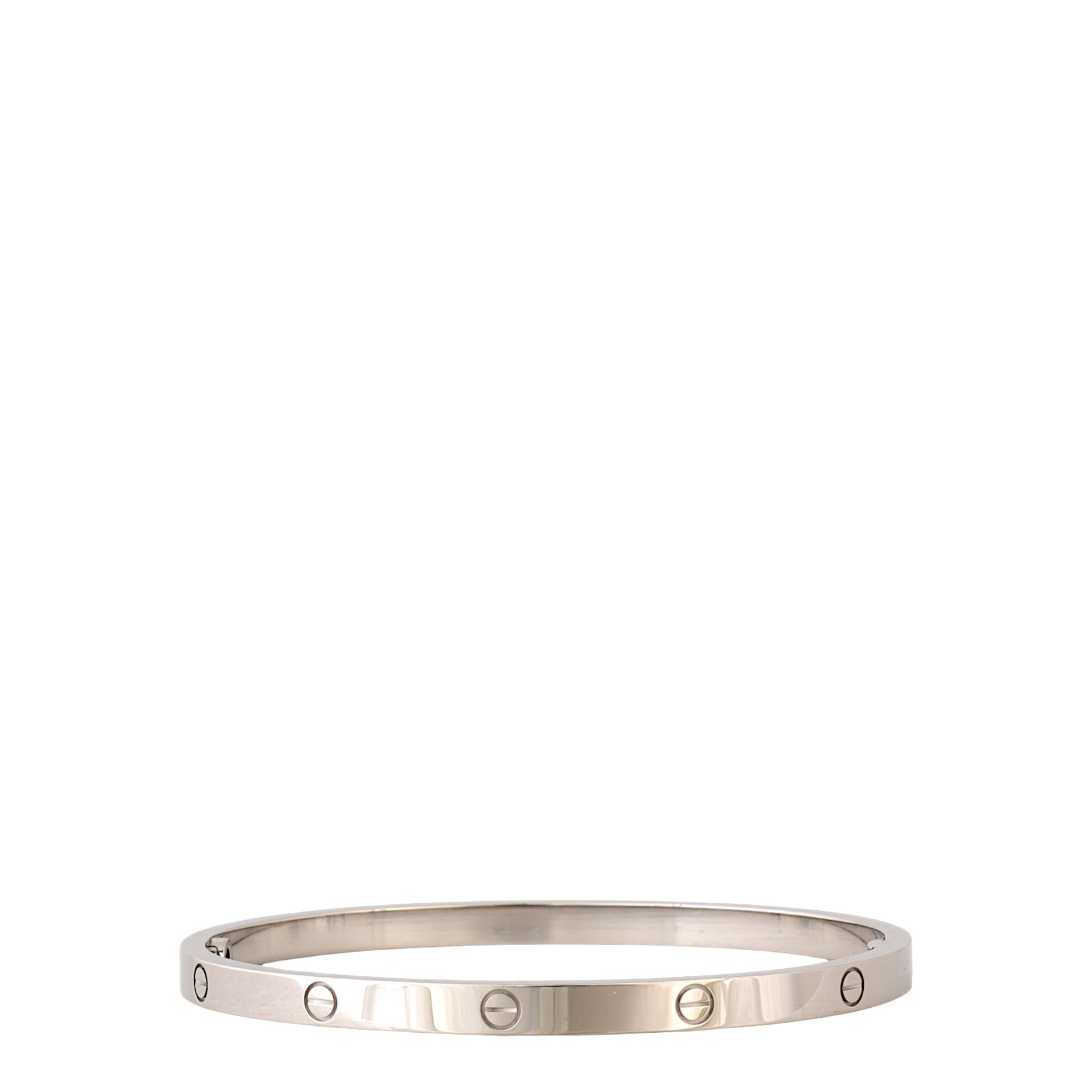 Cartier Small Love Bracelet 18k White Gold