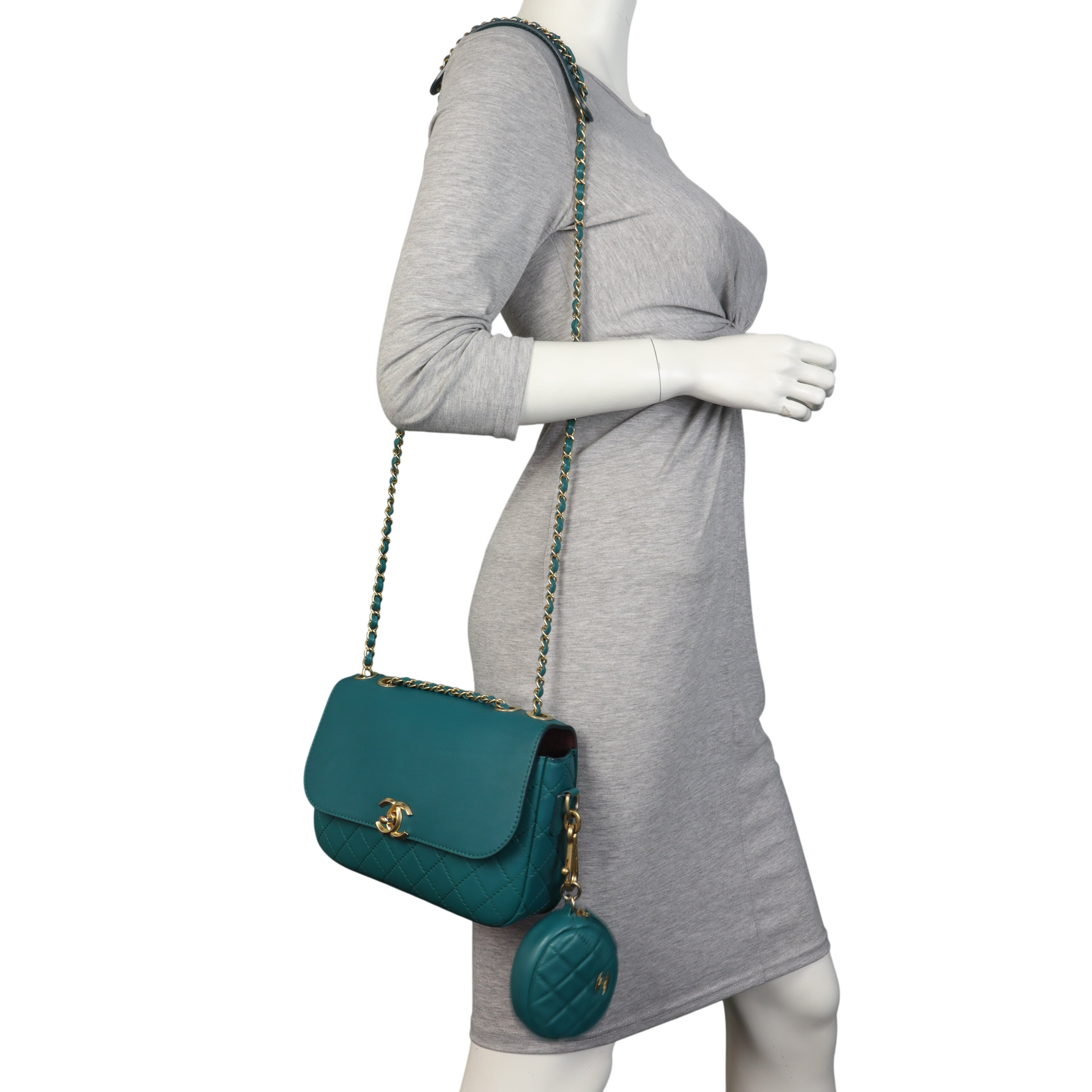 Chanel Multi Pouching Flap Bag with Coin Purse